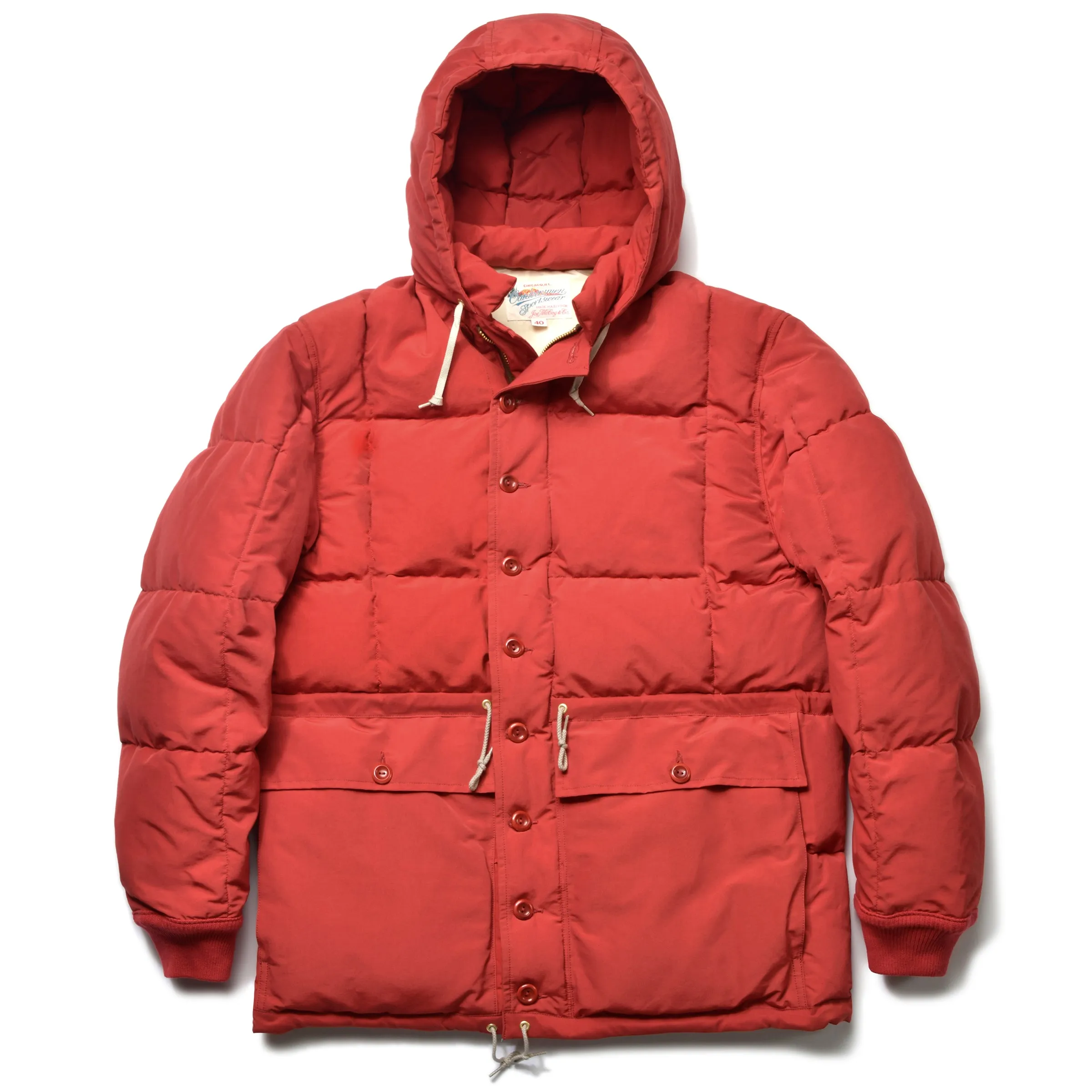COTTON/NYLON HOODED DOWN JACKET sold by The Real McCoy's product image thumbnail 2