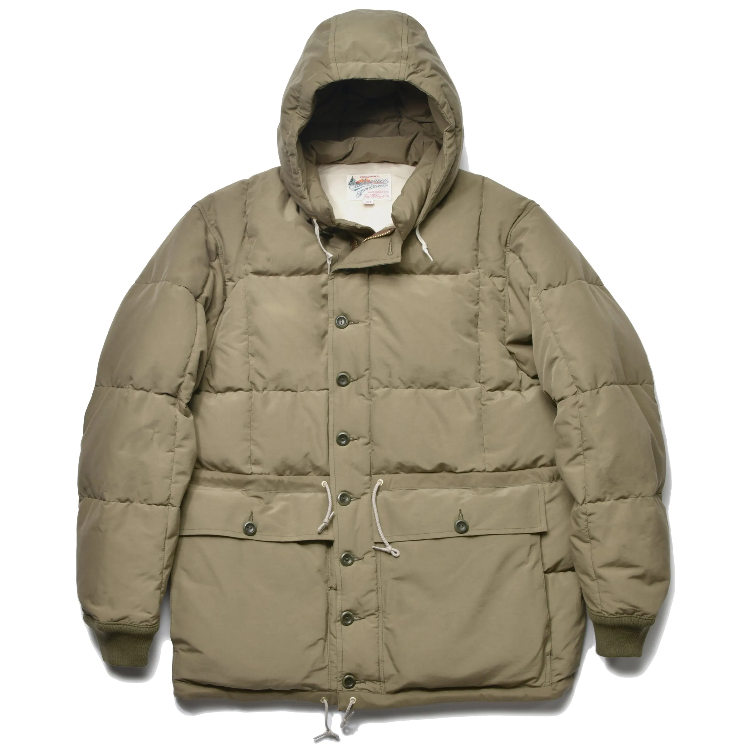 COTTON/NYLON HOODED DOWN JACKET sold by The Real McCoy's product image thumbnail 2