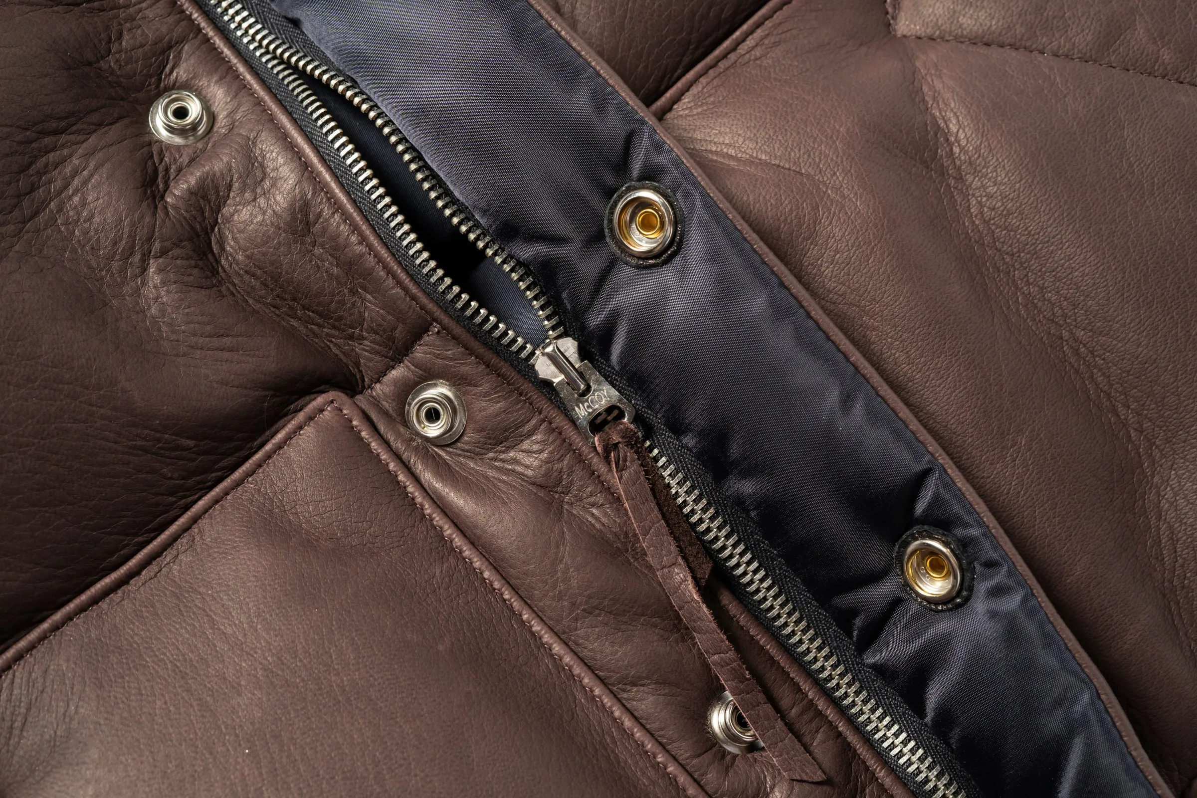 DEERSKIN DOWN VEST sold by The Real McCoy's product image thumbnail 5