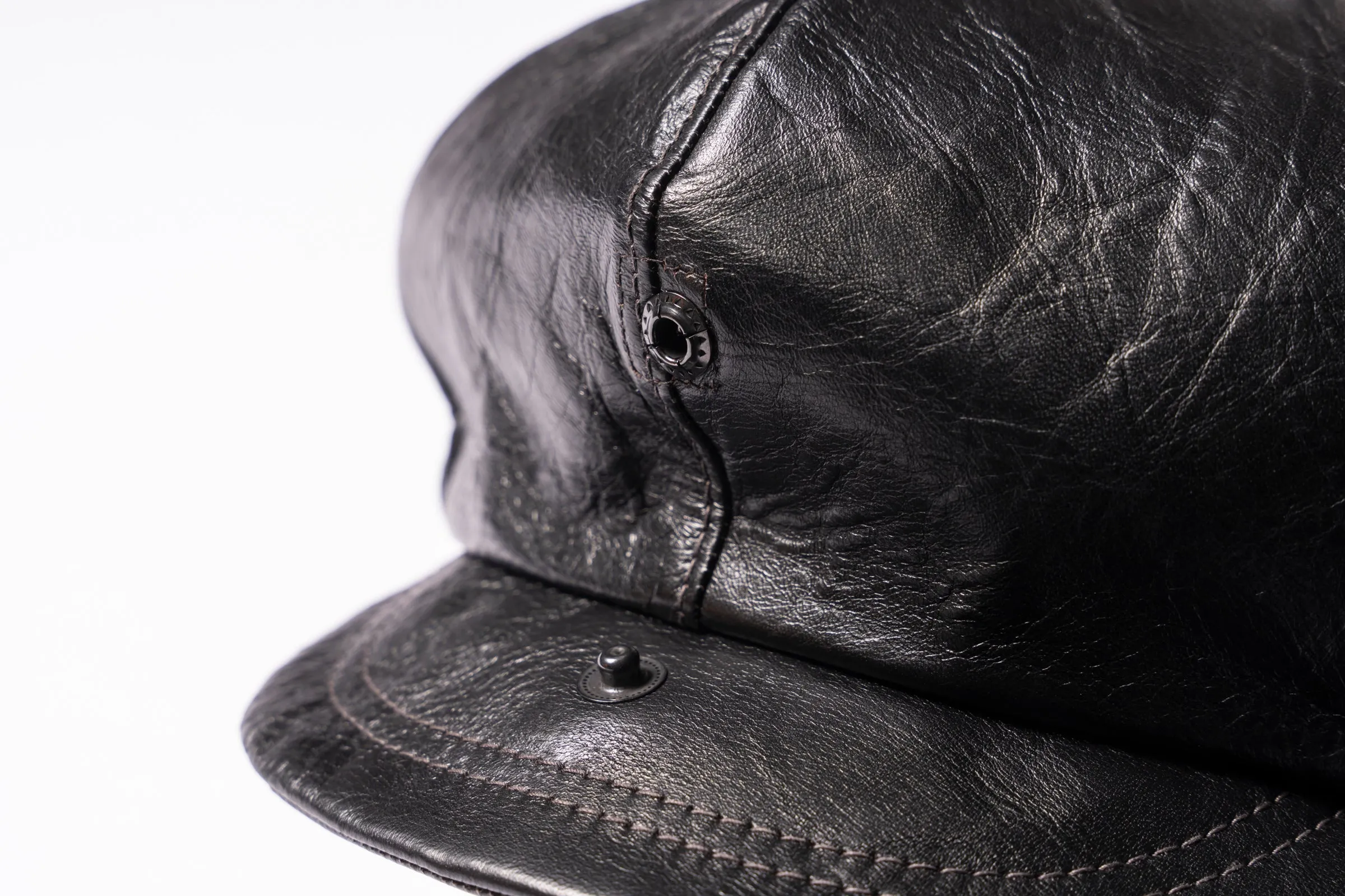 HORSEHIDE NEWSBOY CAP sold by The Real McCoy's product image thumbnail 5