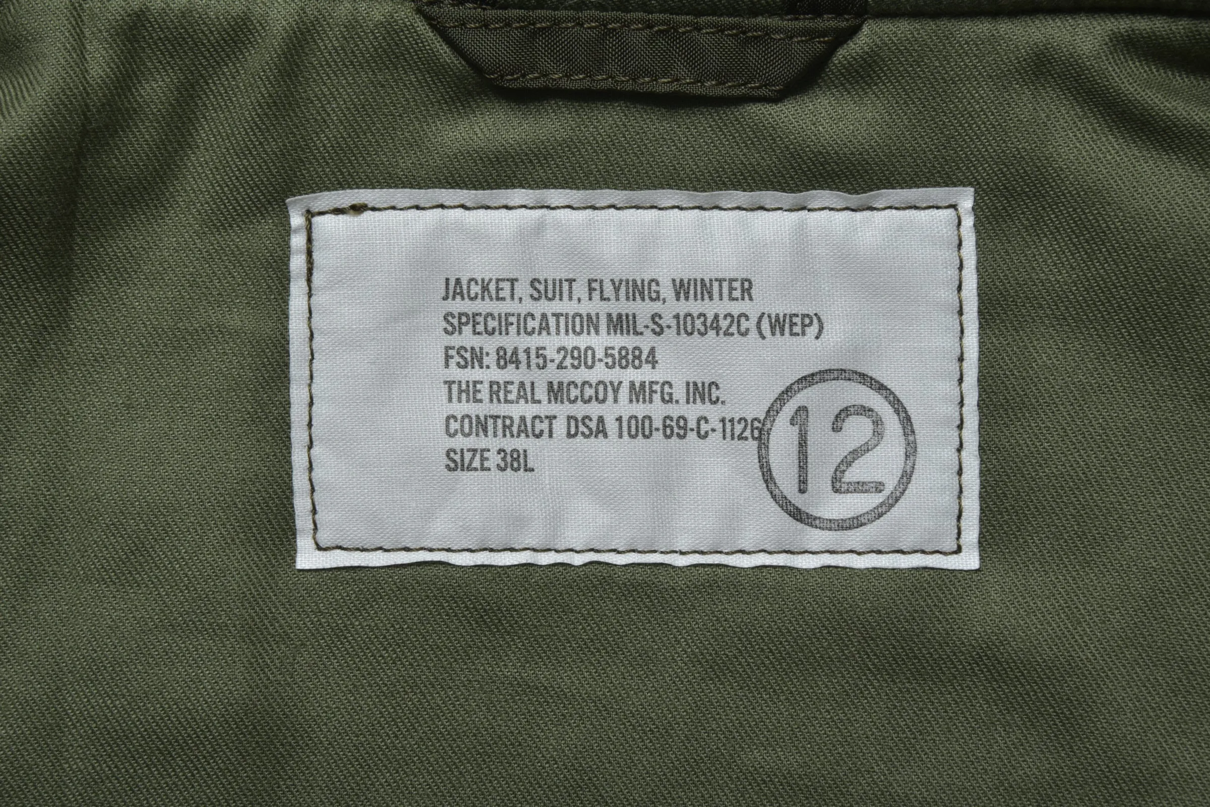JACKET - SUIT, FLYING, WINTER sold by The Real McCoy's product image thumbnail 3