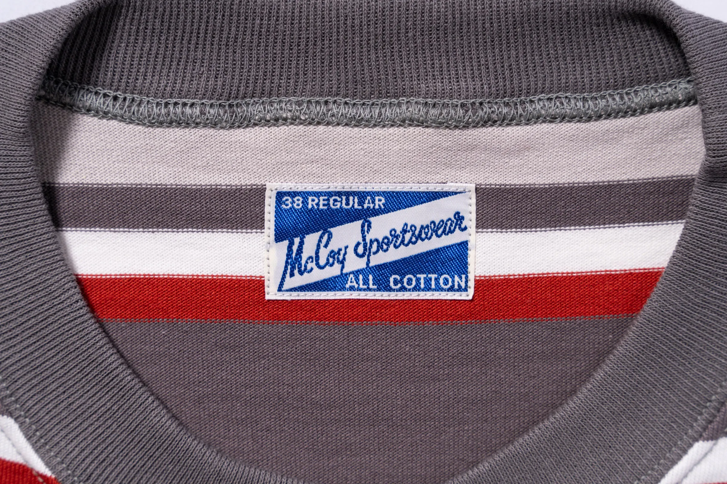 JACQUARD KNIT STRIPE TEE sold by The Real McCoy's product image thumbnail 4