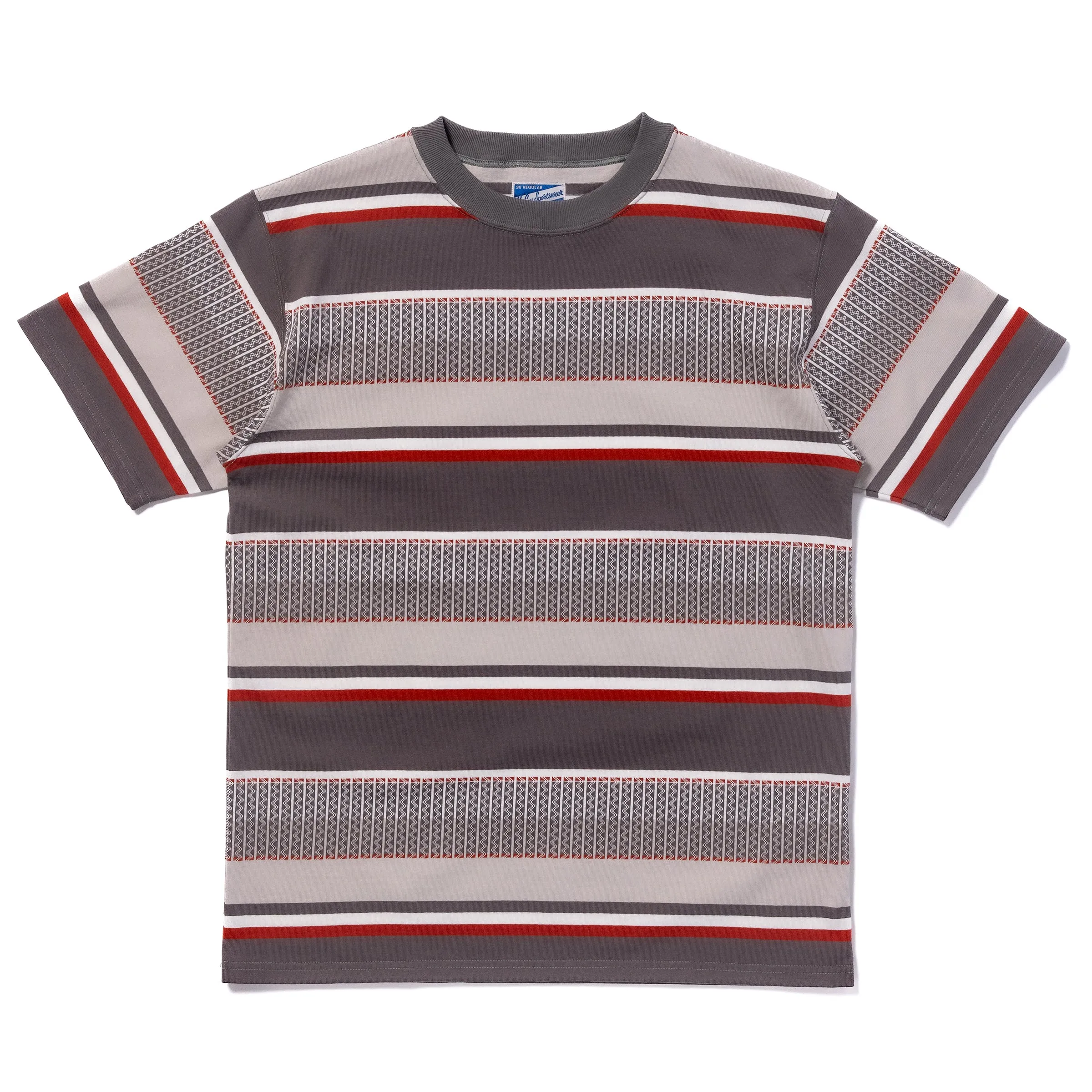 JACQUARD KNIT STRIPE TEE sold by The Real McCoy's product image thumbnail 2