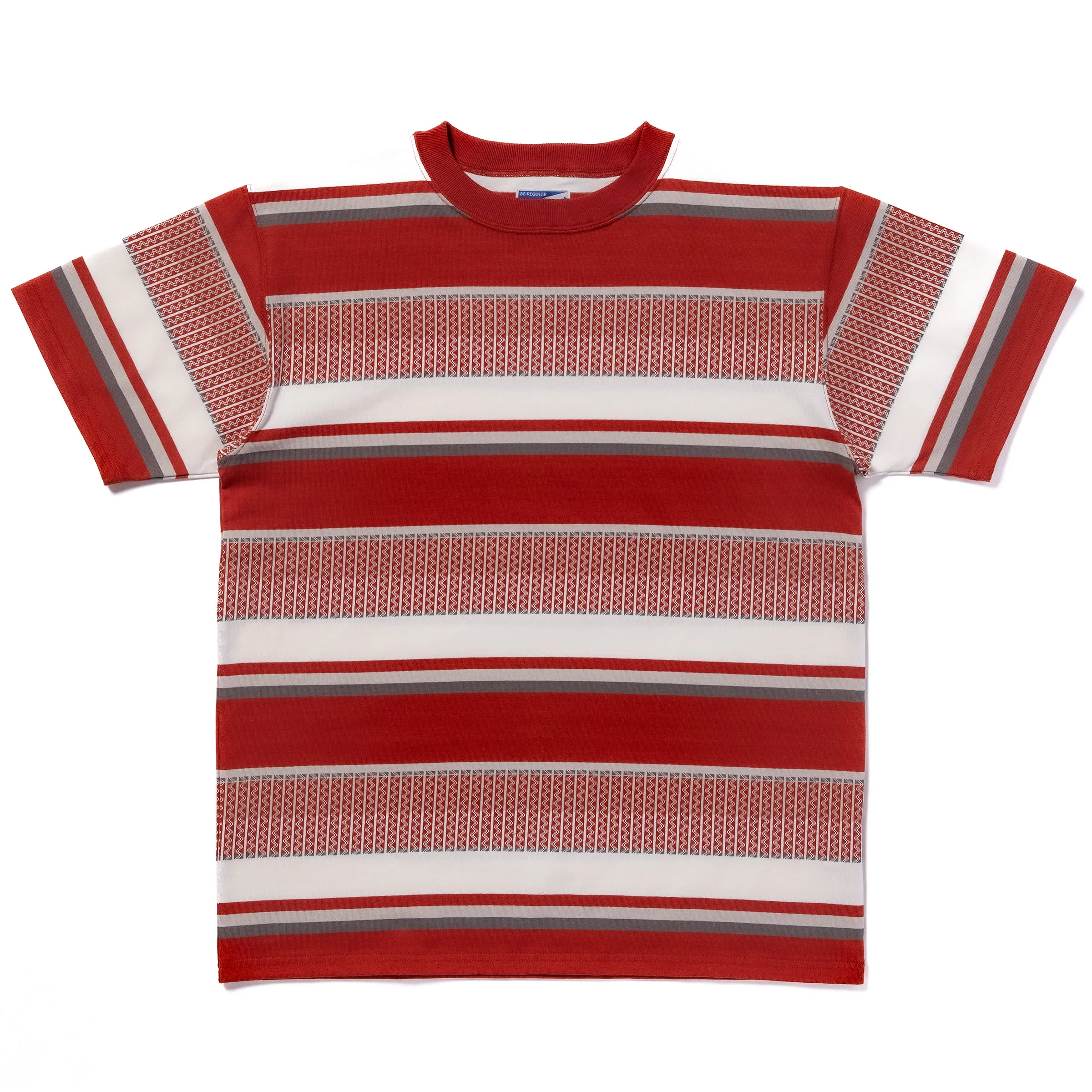 JACQUARD KNIT STRIPE TEE sold by The Real McCoy's product image thumbnail 2