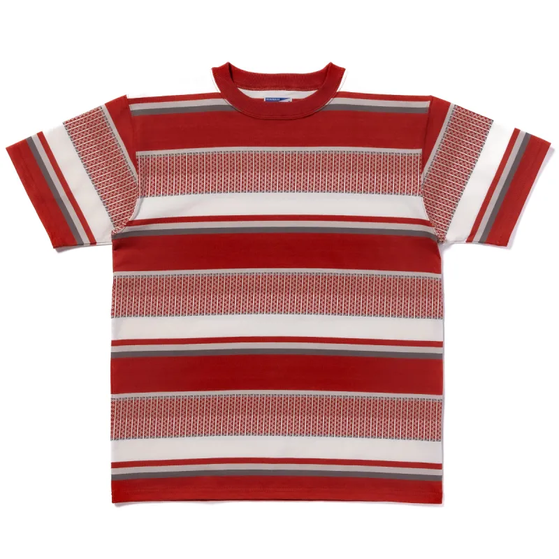 JACQUARD KNIT STRIPE TEE sold by The Real McCoy's