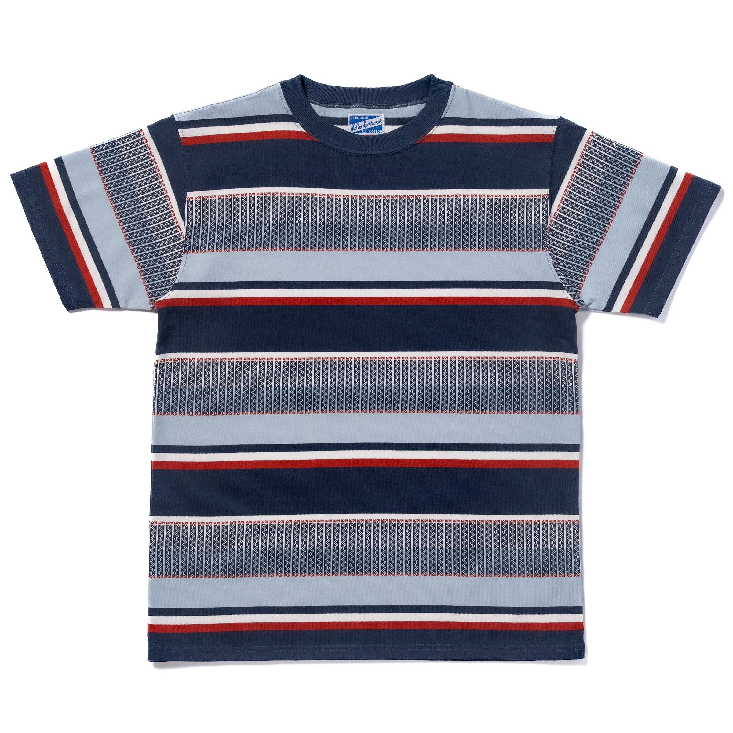 JACQUARD KNIT STRIPE TEE sold by The Real McCoy's