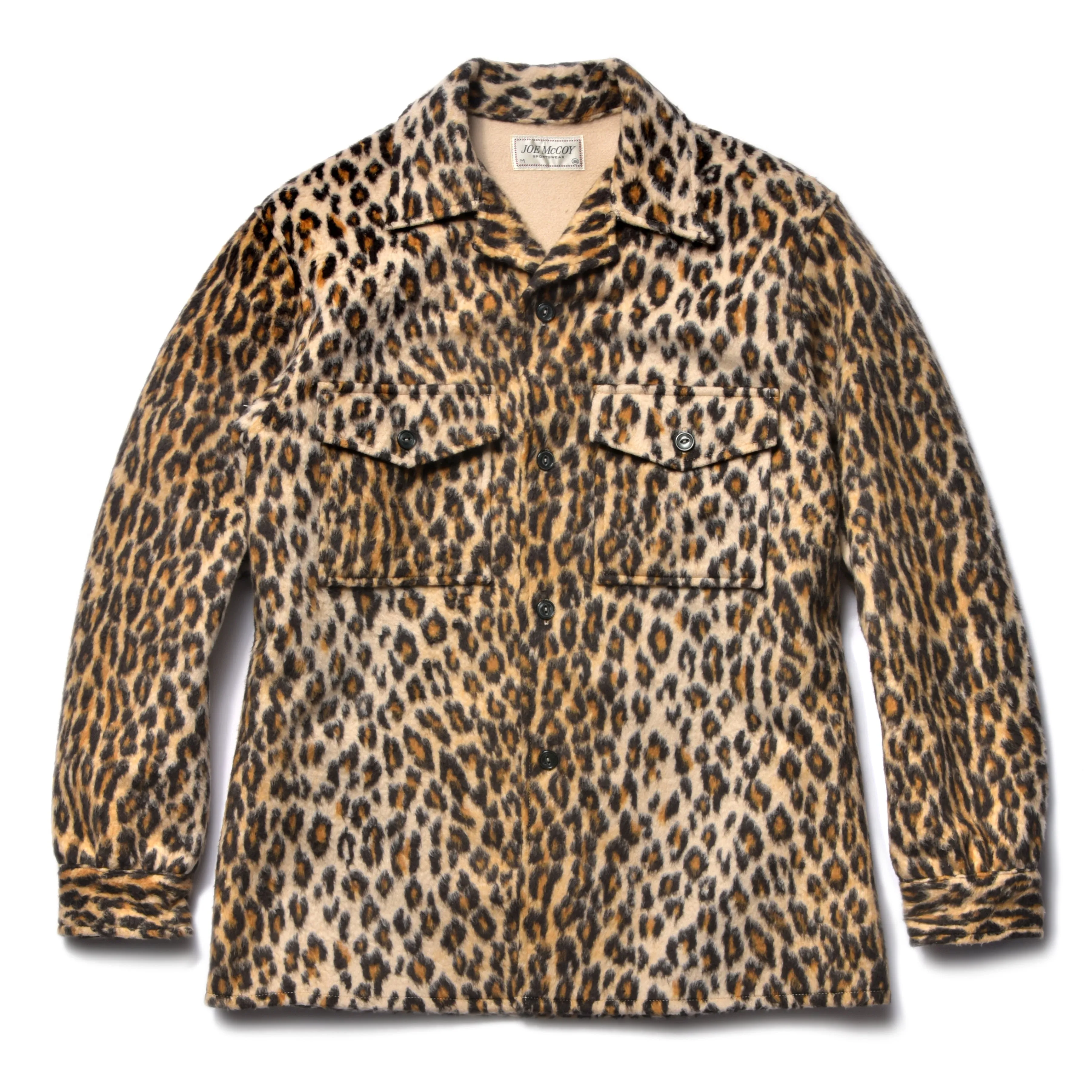 JM LEOPARD FUR OPEN COLLAR SHIRT sold by The Real McCoy's