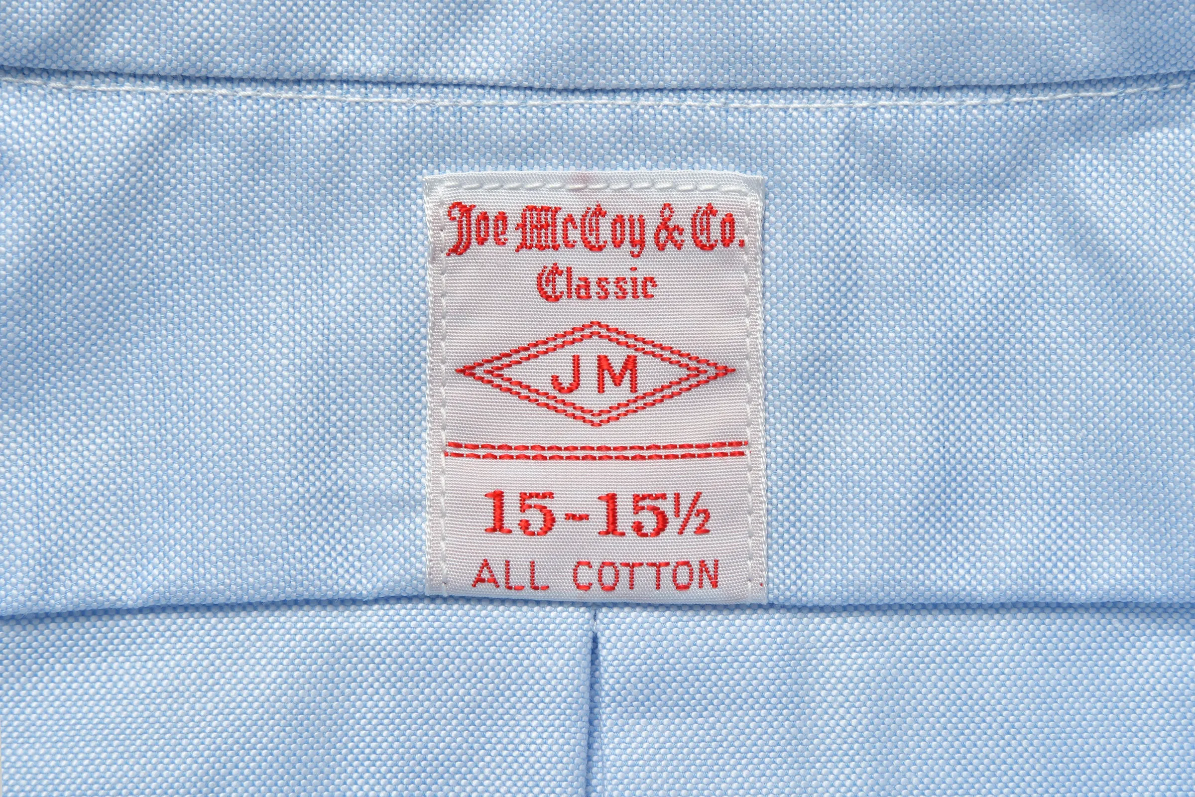 JOE MCCOY BUTTON DOWN SHIRT sold by The Real McCoy's product image thumbnail 4