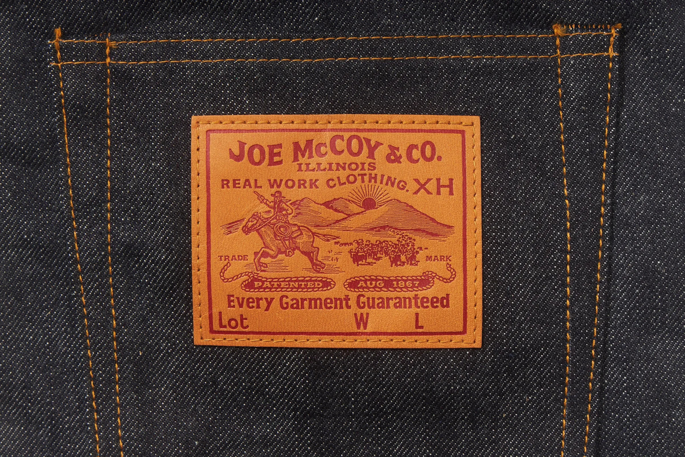 JOE McCOY DENIM SOUVENIR MINI BAG sold by The Real McCoy's product image thumbnail 4