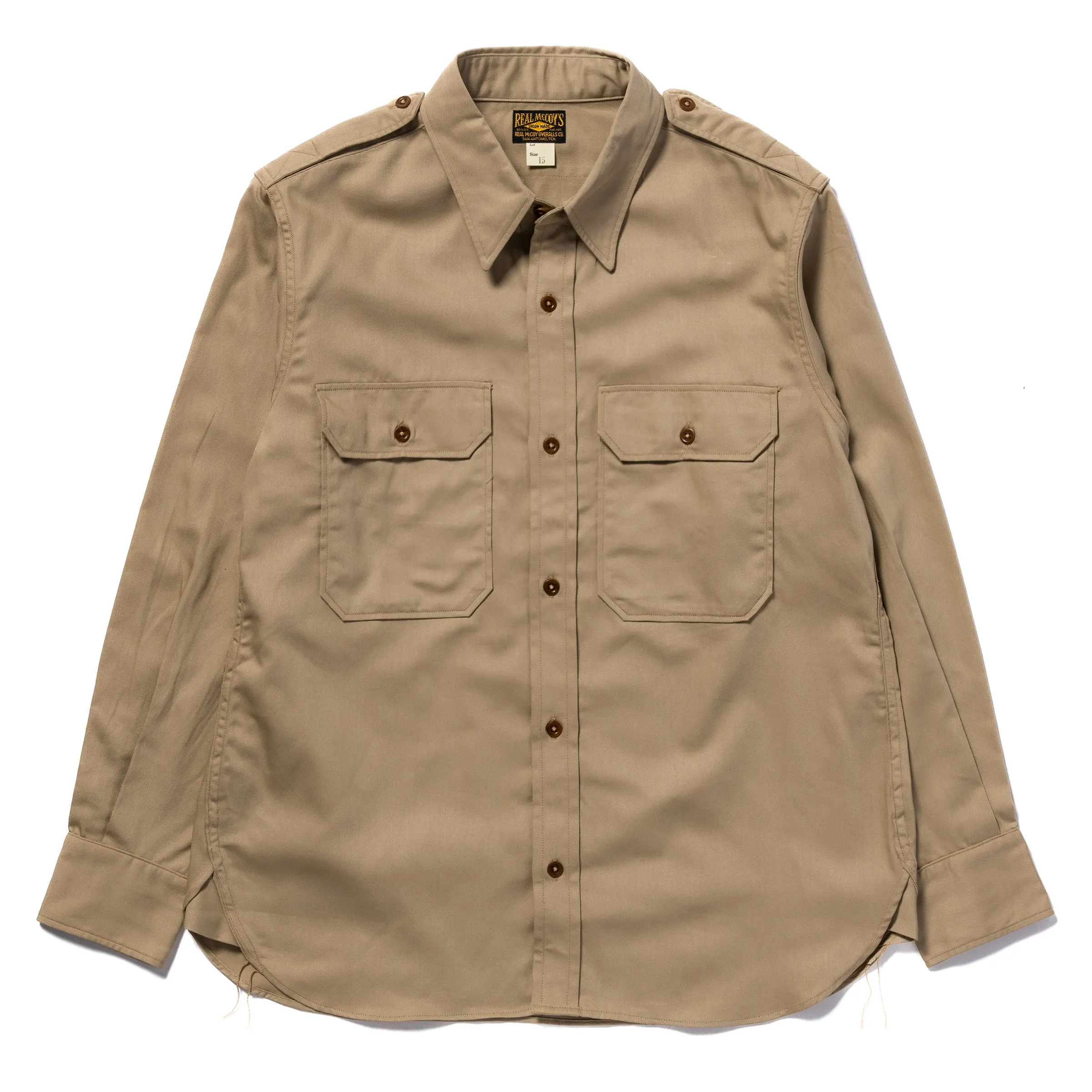 KHAKI SHIRT L/S (MODIFY) sold by The Real McCoy's product image thumbnail 2