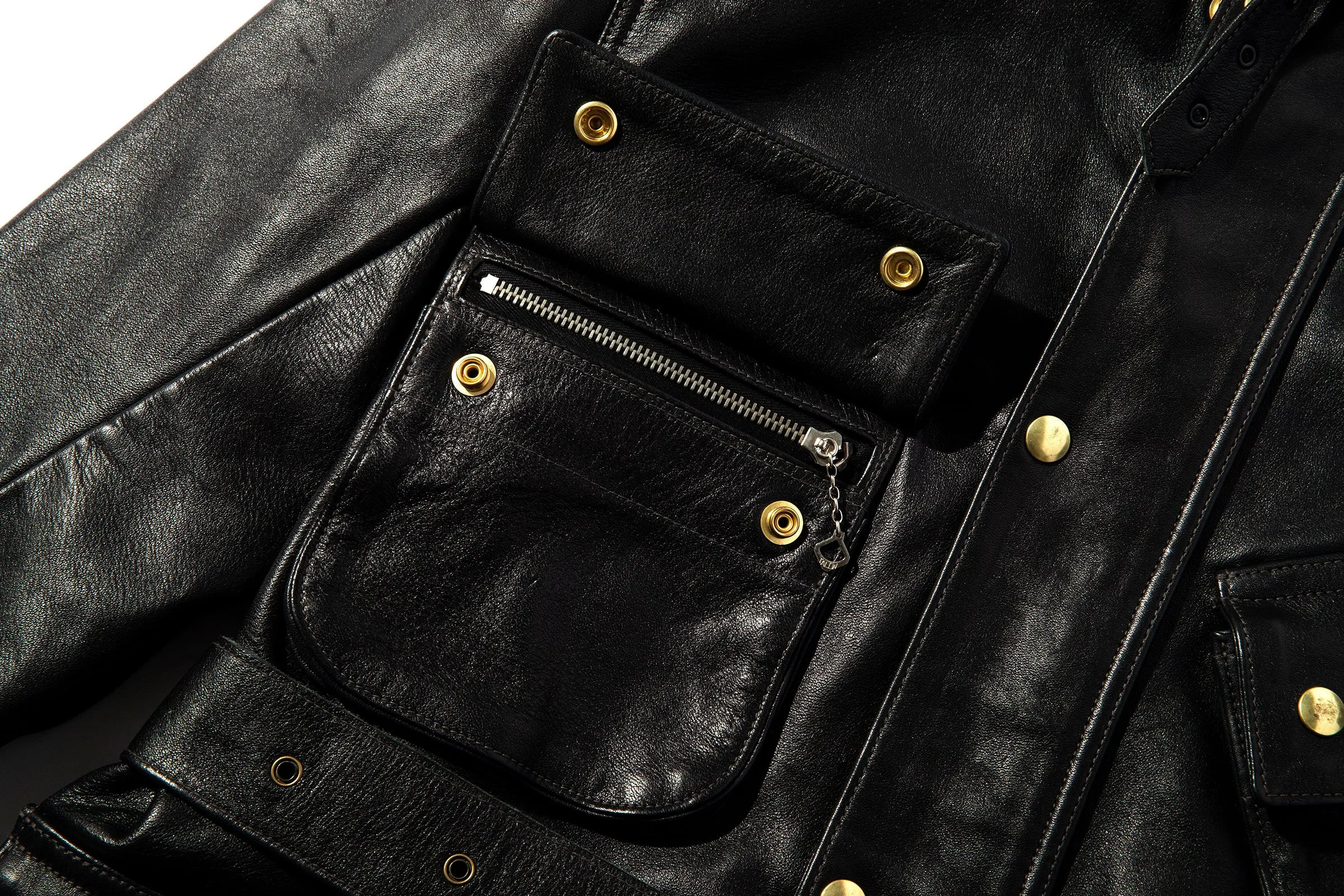 LEATHER ENDURO TRIAL JACKET sold by The Real McCoy's product image thumbnail 3