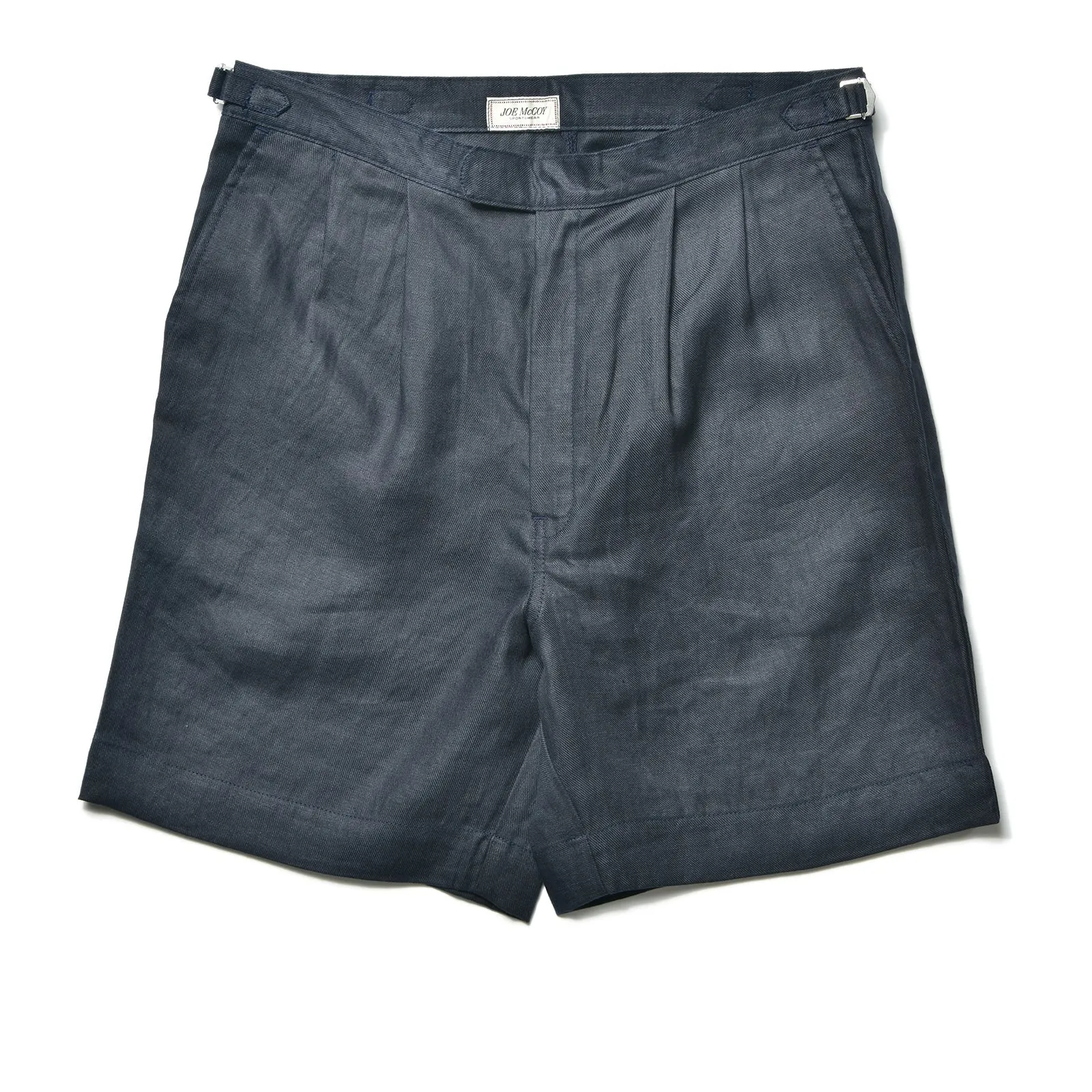 LINEN PLEATED SHORT PANTS sold by The Real McCoy's