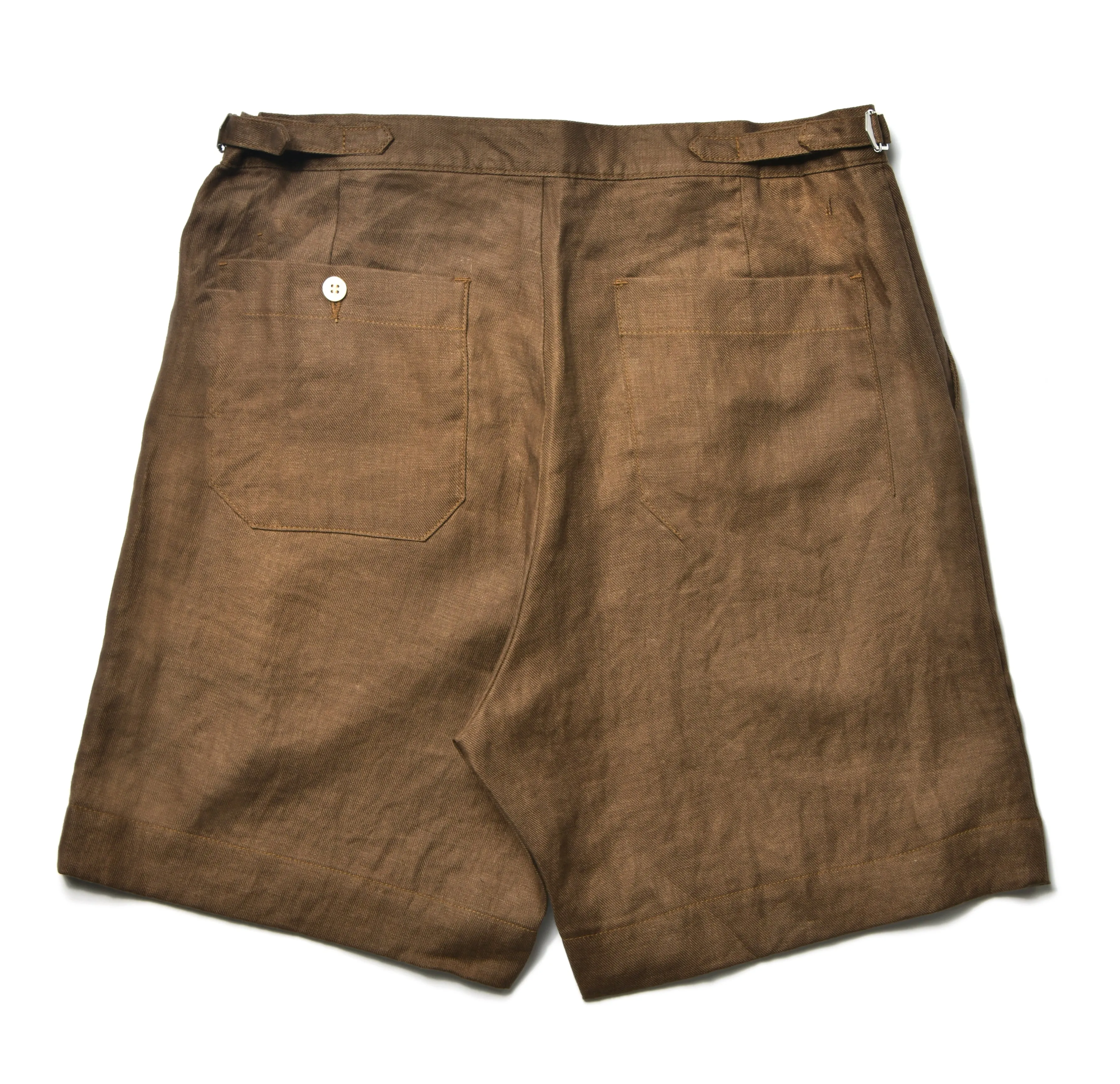 LINEN PLEATED SHORT PANTS sold by The Real McCoy's product image thumbnail 3