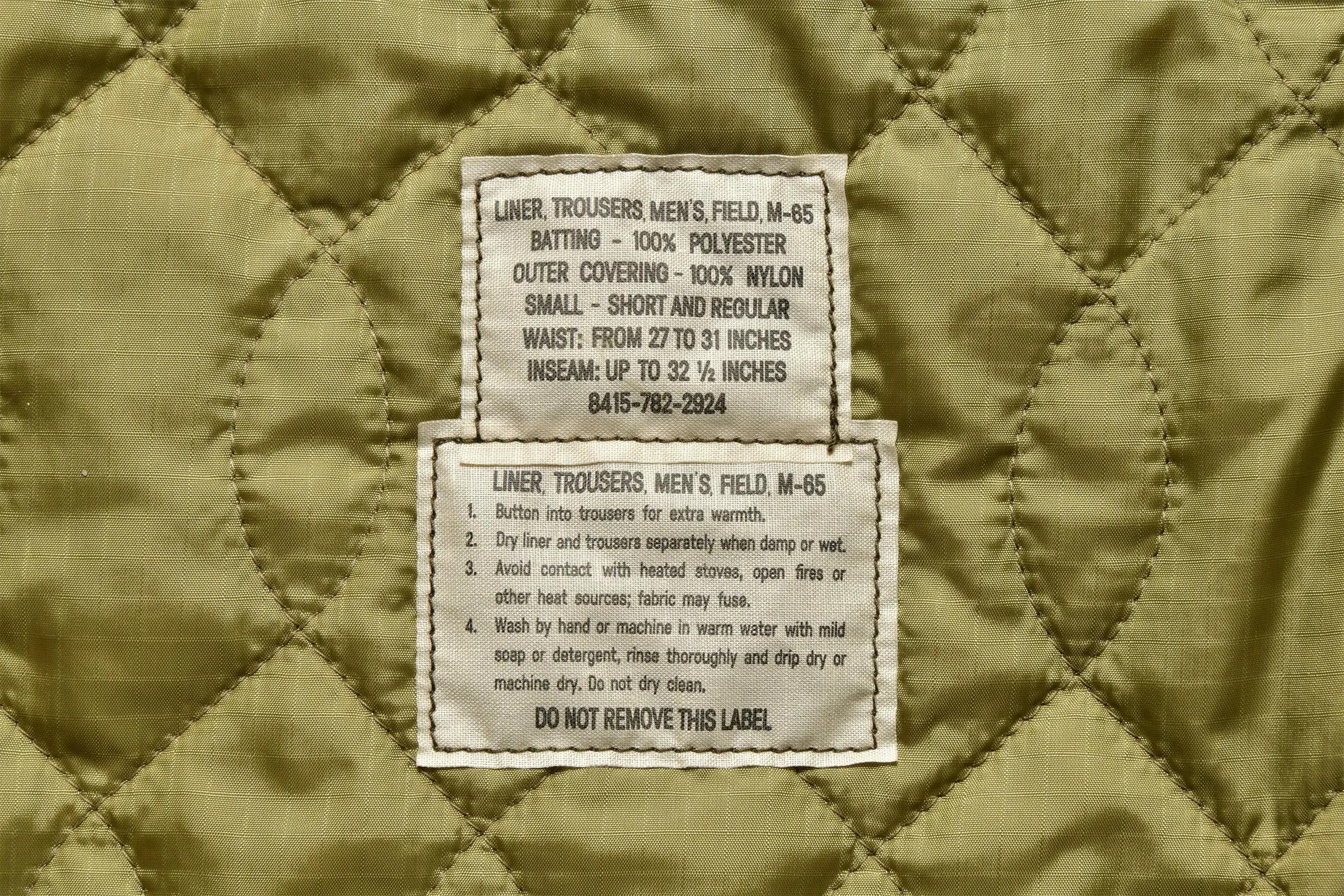 LINER, TROUSERS, MEN'S, FIELD, M-65 sold by The Real McCoy's product image thumbnail 4