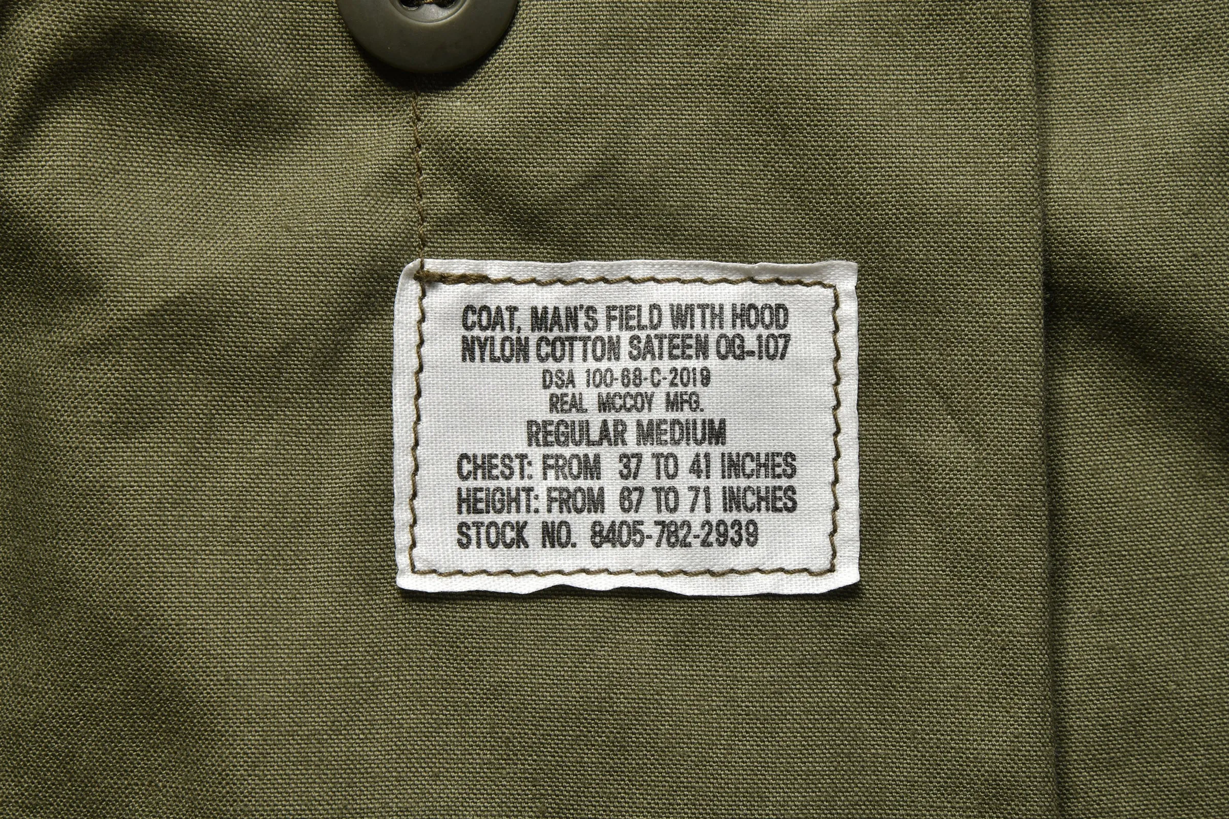 M-65 FIELD COAT / MITCHELL PATTERN sold by The Real McCoy's product image thumbnail 4