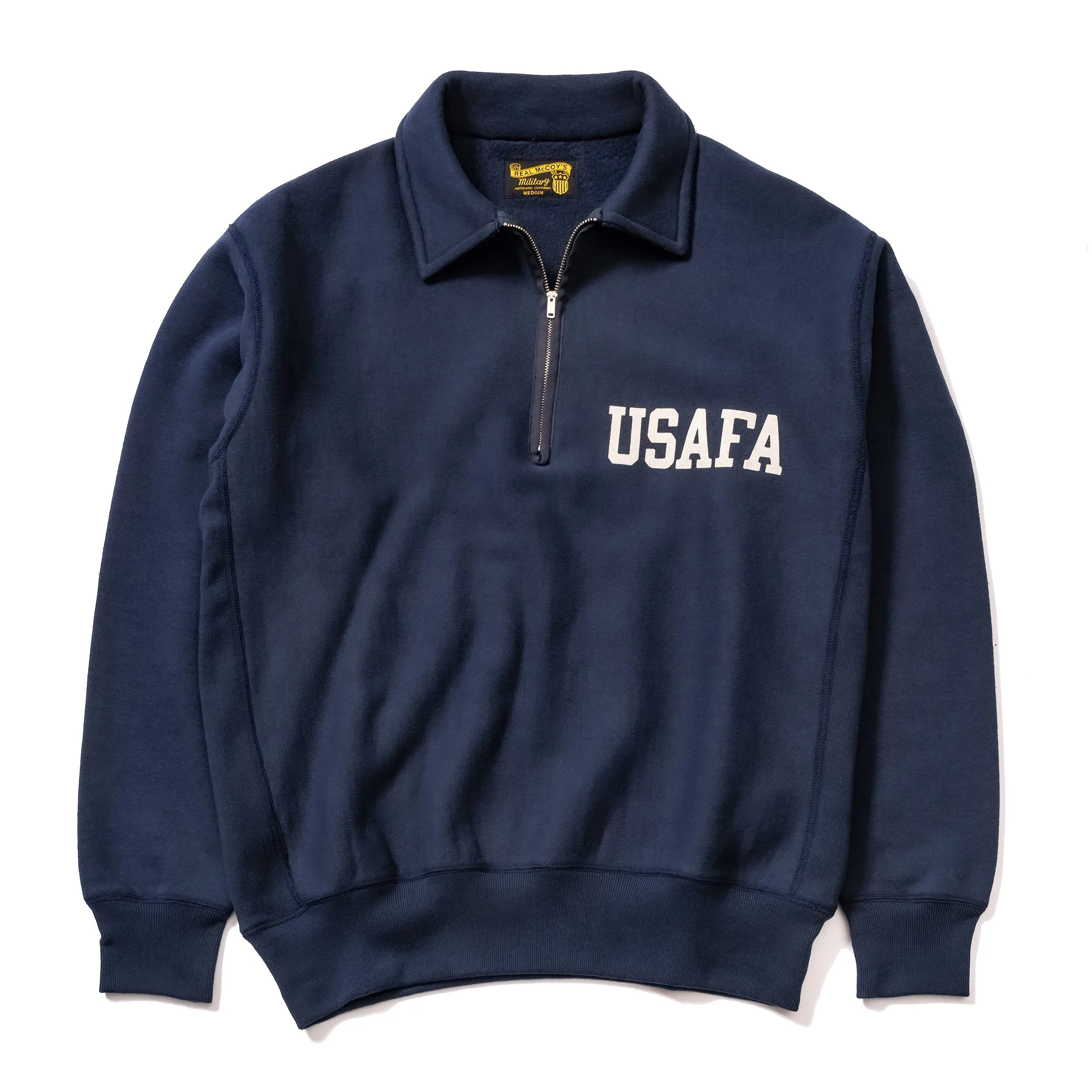 MILITARY 1/4 ZIP SWEATSHIRT / USAFA sold by The Real McCoy's product image thumbnail 2