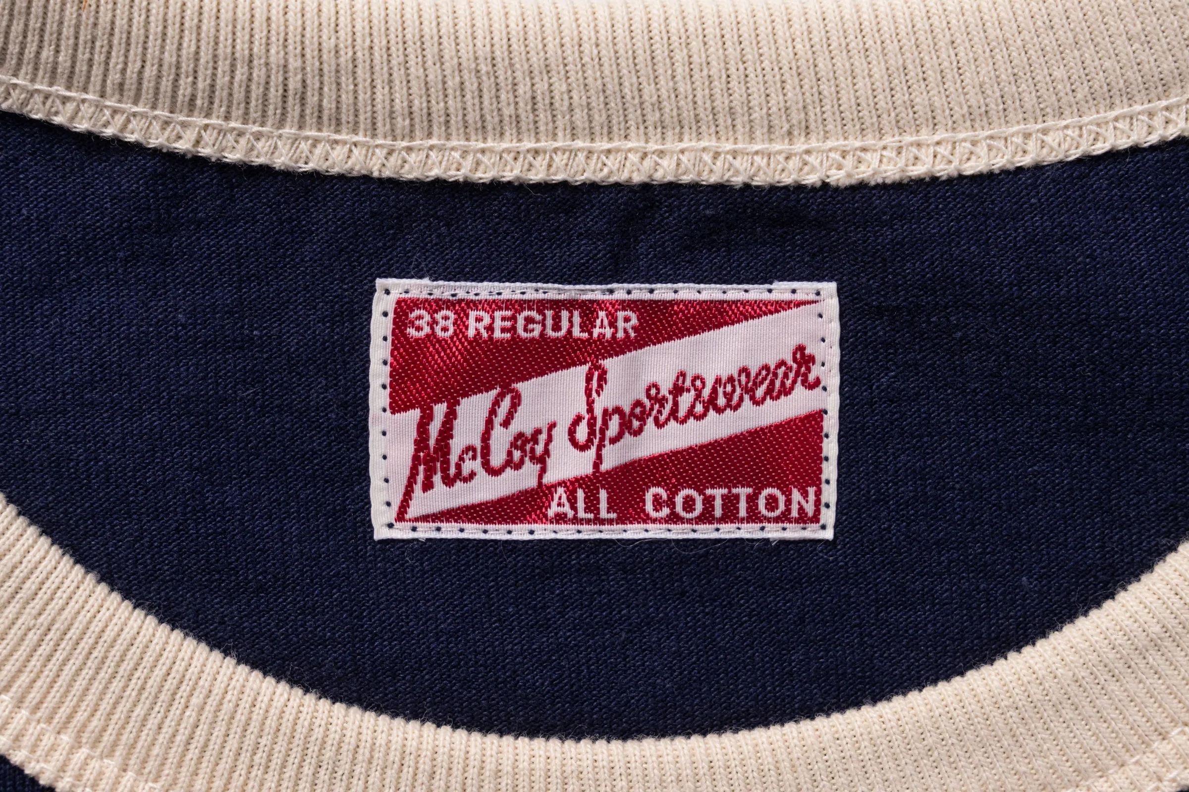 MILITARY BASEBALL TEE / NAVY sold by The Real McCoy's product image thumbnail 4