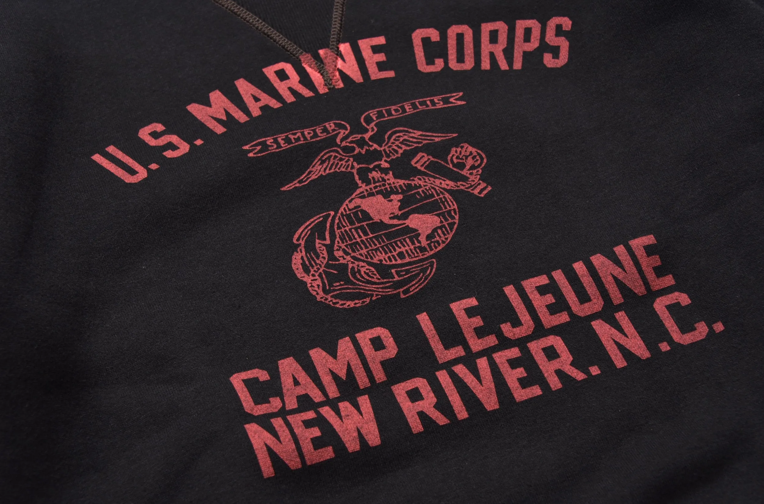 MILITARY PRINT SWEATSHIRT / USMC CAMP LEJEUNE sold by The Real McCoy's product image thumbnail 3