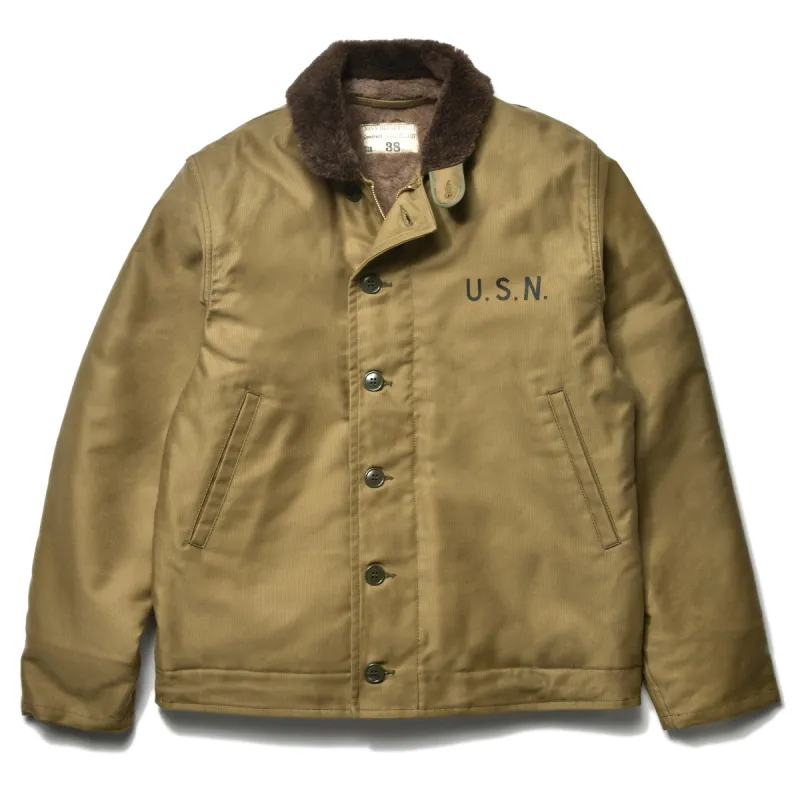 N-1 DECK JACKET (KHAKI)/ STENCIL sold by The Real McCoy's