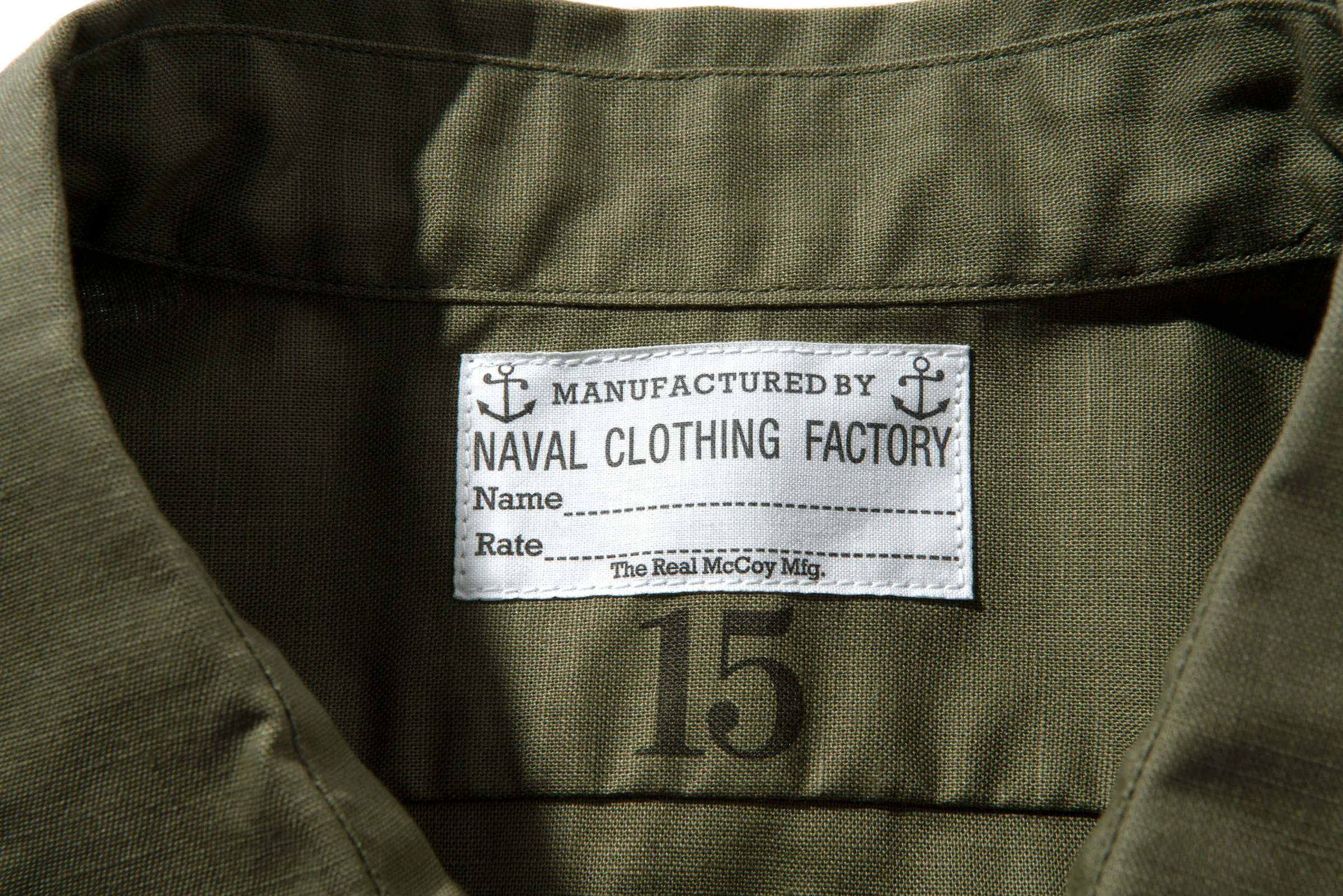 N-3 UTILITY SHIRT L/S (STENCIL) sold by The Real McCoy's product image thumbnail 4