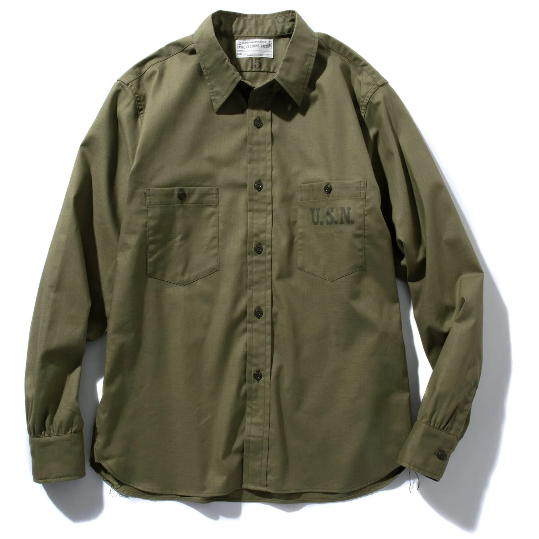 N-3 UTILITY SHIRT L/S (STENCIL) sold by The Real McCoy's