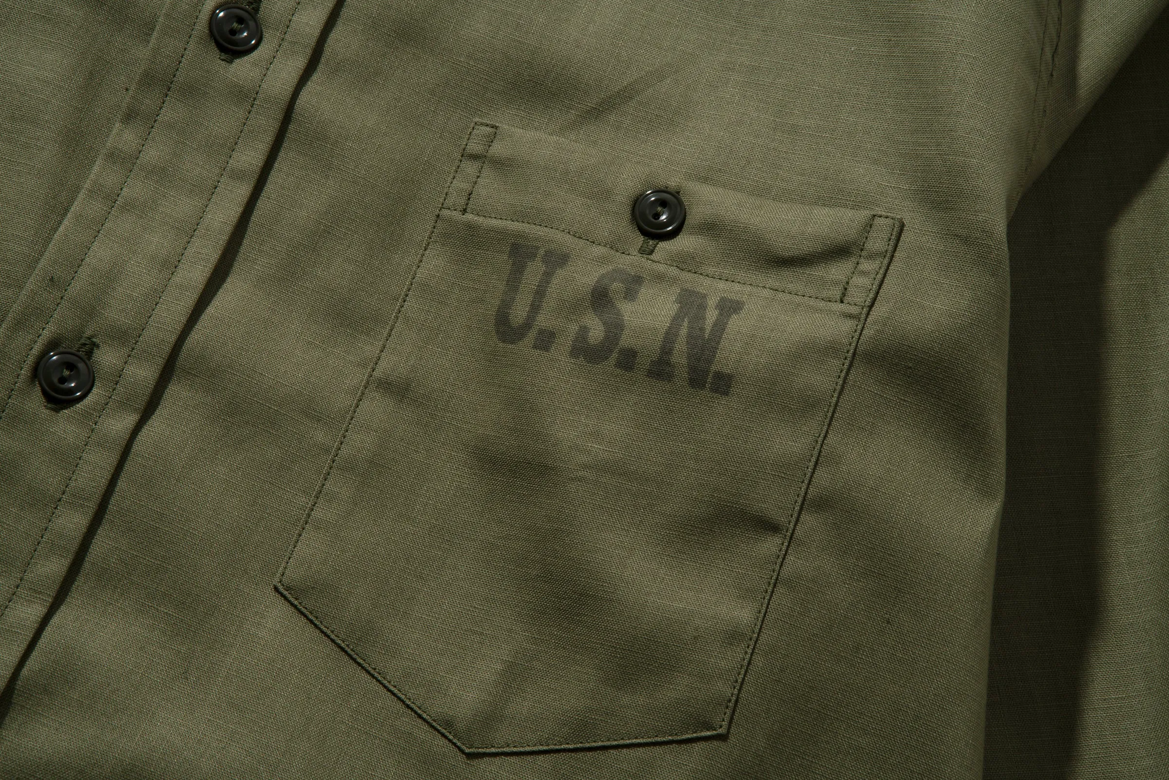 N-3 UTILITY SHIRT L/S (STENCIL) sold by The Real McCoy's product image thumbnail 3