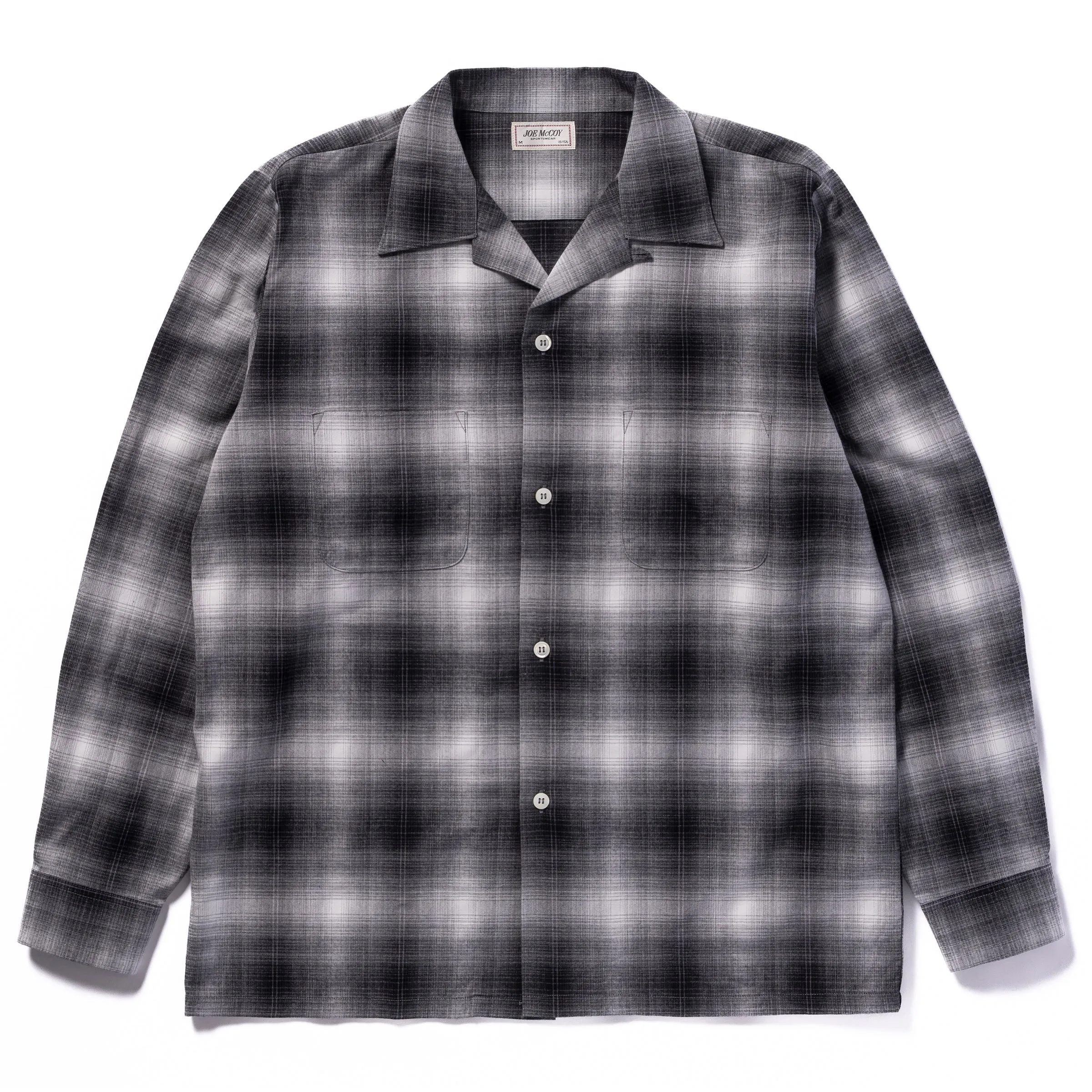 OMBRE COTTON RAYON OPEN COLLAR SHIRT sold by The Real McCoy's product image thumbnail 2