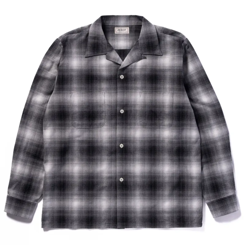 OMBRE COTTON RAYON OPEN COLLAR SHIRT sold by The Real McCoy's