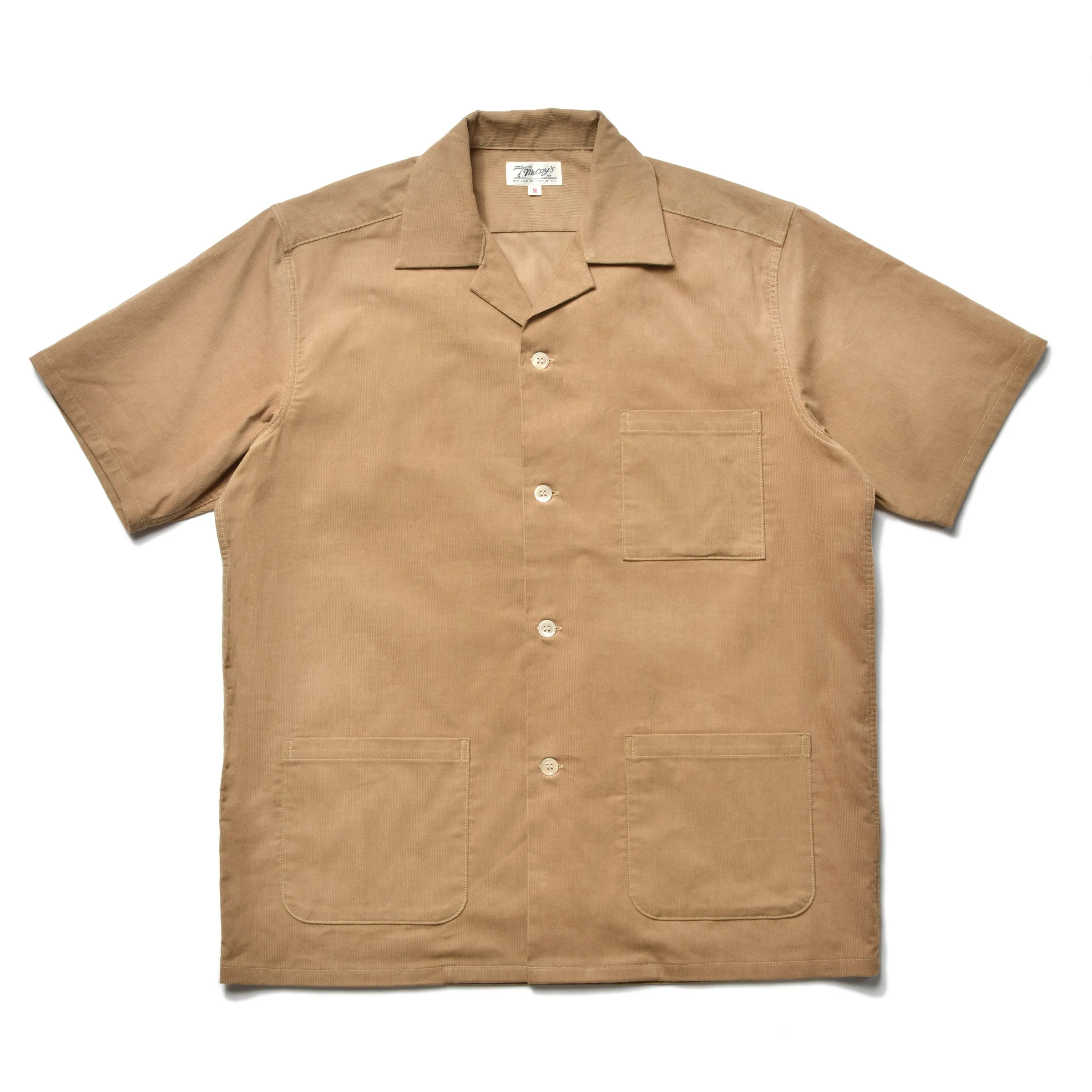 OPEN COLLAR RESORT S/S SHIRT / SUMMER CORDUROY sold by The Real McCoy's
