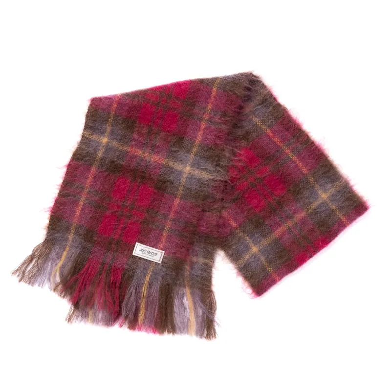 PLAID PATTERN MOHAIR SCARF sold by The Real McCoy's