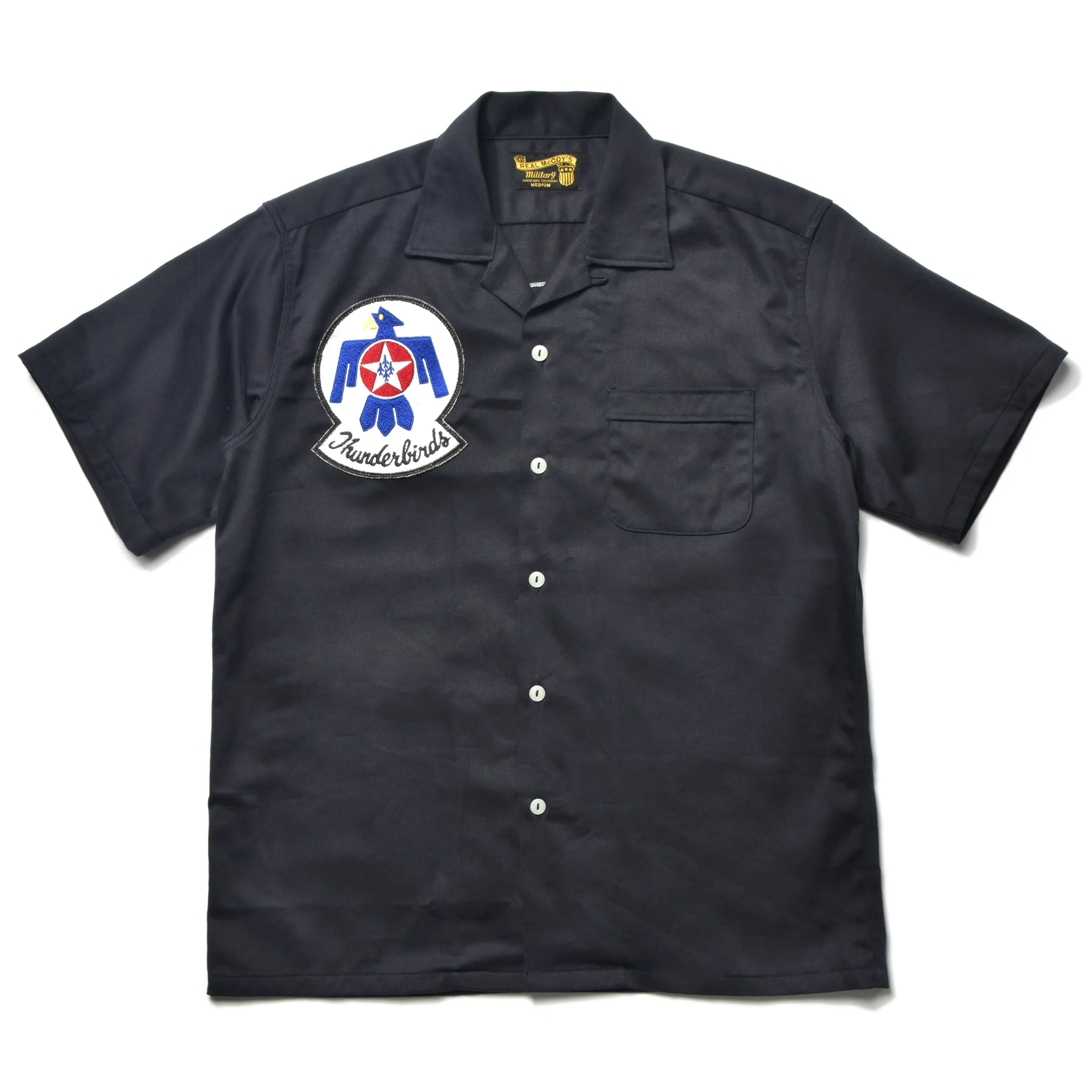 RAYON OPEN COLLAR SHIRT / THUNDERBIRDS sold by The Real McCoy's