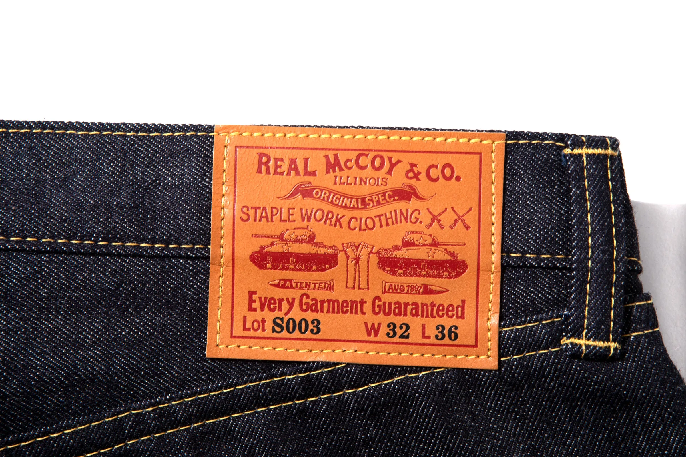 REAL McCOY'S LOT.S003 DENIM sold by The Real McCoy's product image thumbnail 5