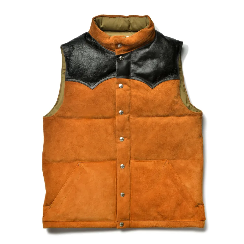 ROUGHOUT DOWN VEST sold by The Real McCoy's