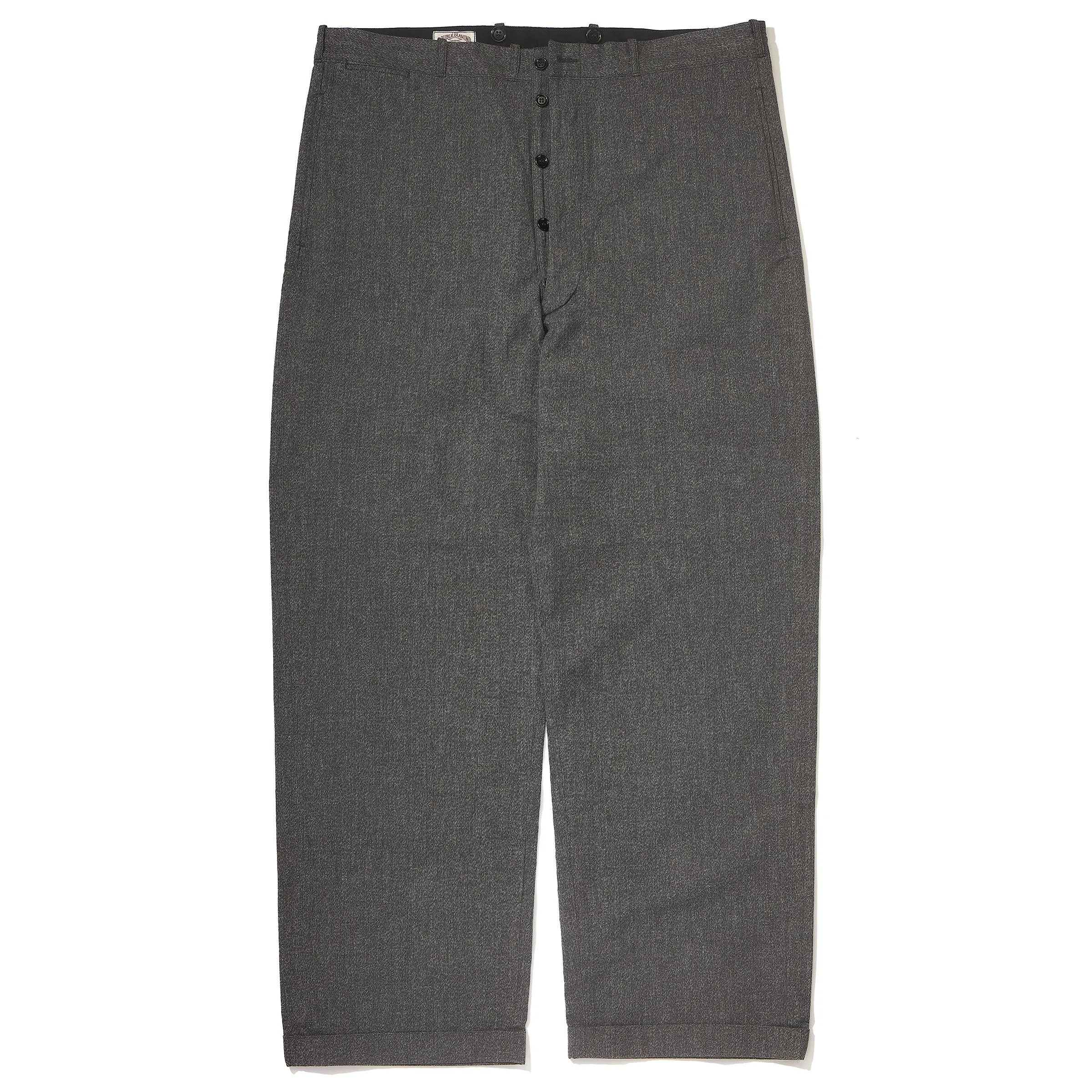 SALT AND PEPPER CHAMBRAY ATELIER TROUSERS sold by The Real McCoy's