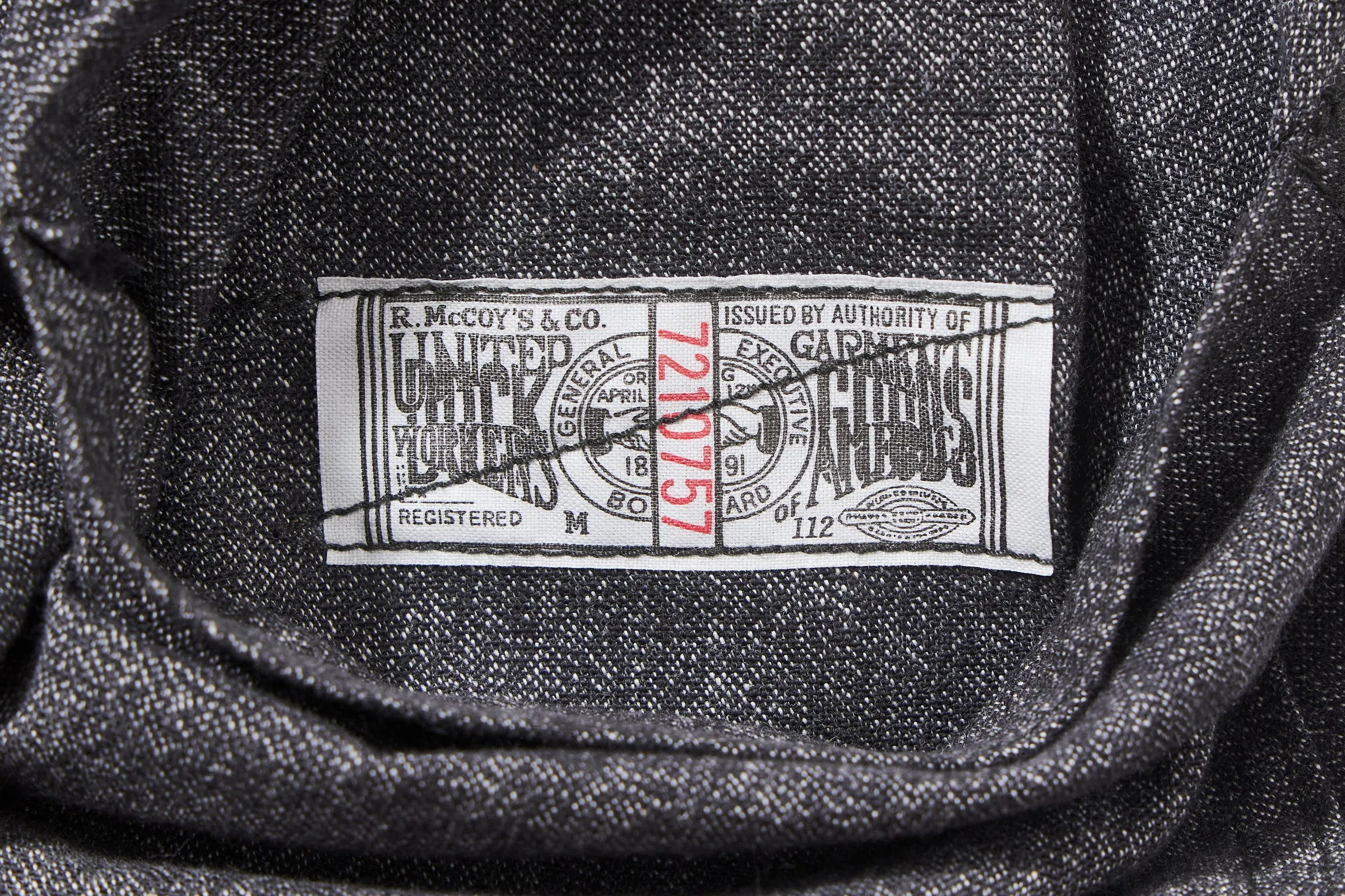 SALT AND PEPPER CHAMBRAY BIB OVERALL sold by The Real McCoy's product image thumbnail 5