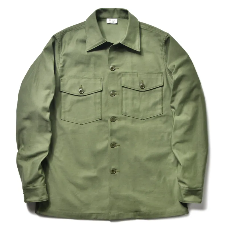 SHIRT, MAN'S, COTTON SATEEN, OG-107 sold by The Real McCoy's