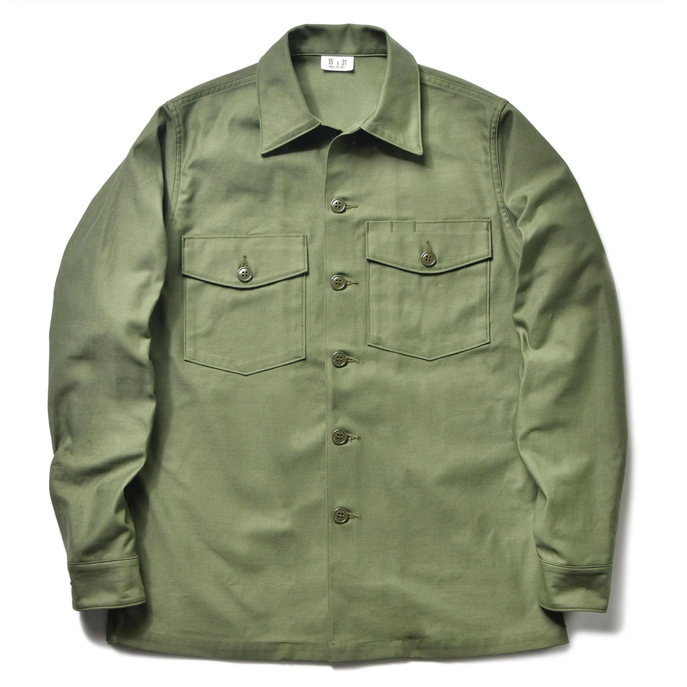 SHIRT, MAN'S, COTTON SATEEN, OG-107 sold by The Real McCoy's