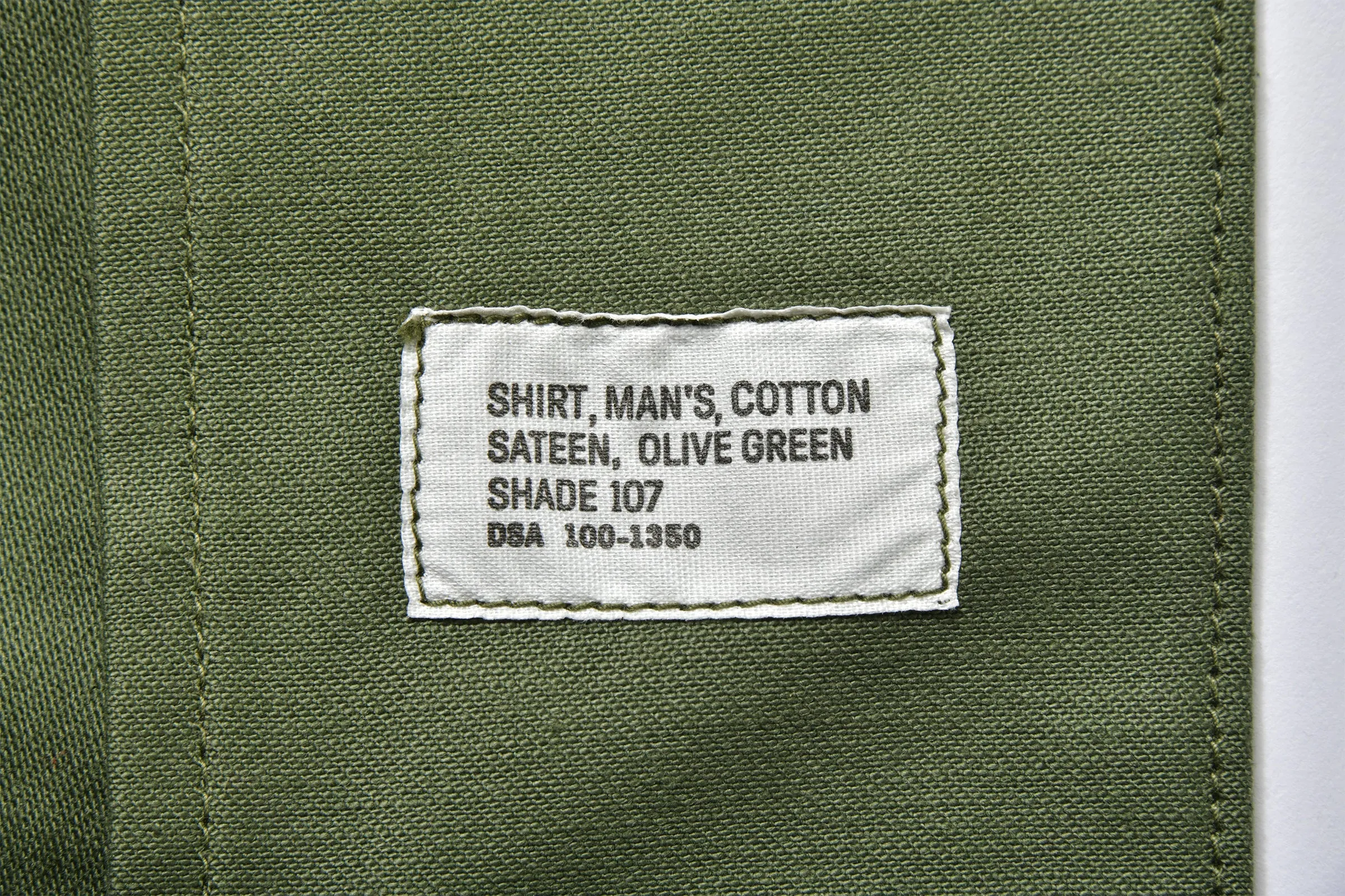 SHIRT, MAN'S, COTTON SATEEN, OG-107 sold by The Real McCoy's product image thumbnail 3