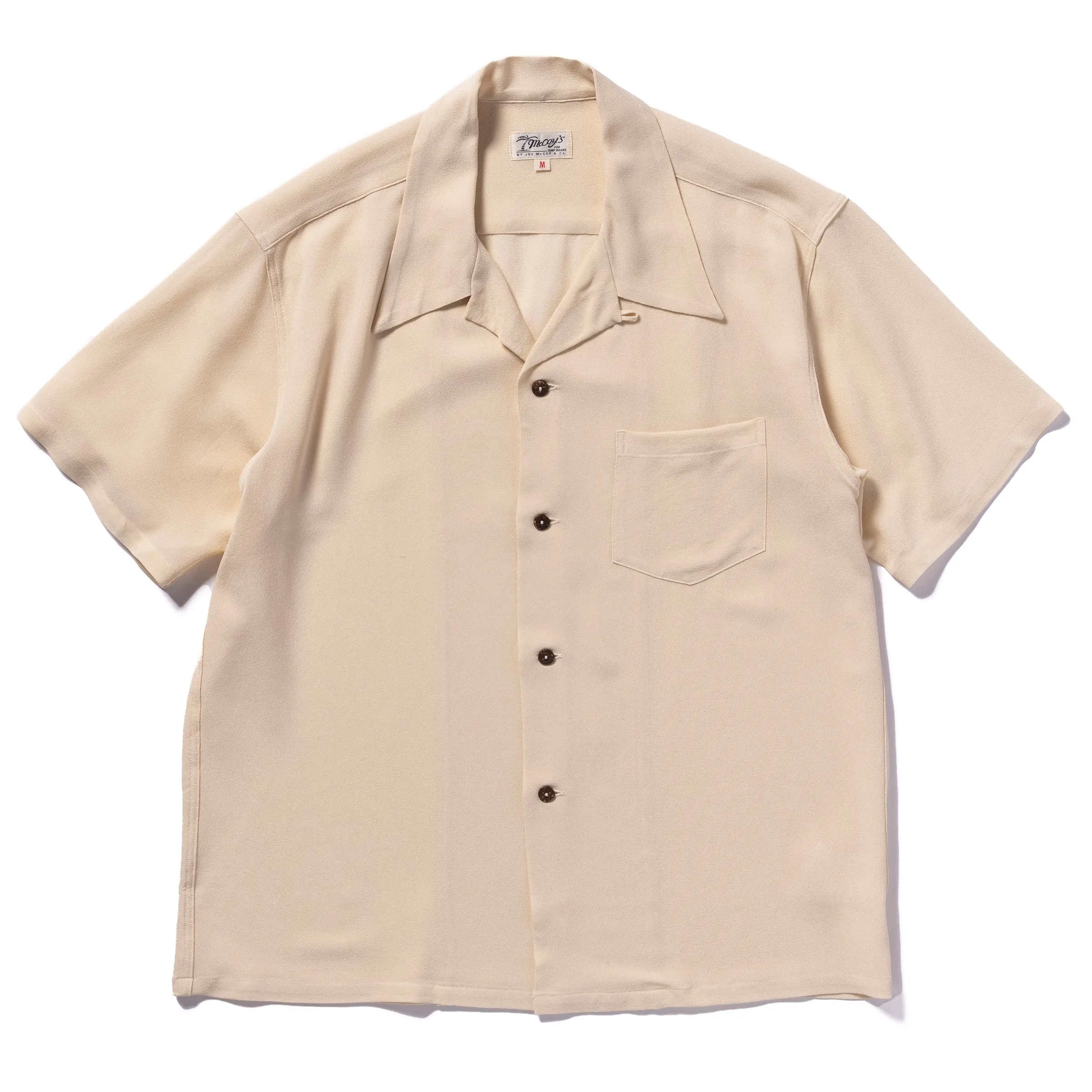 SILK RAYON OPEN COLLAR SHIRT sold by The Real McCoy's product image thumbnail 2