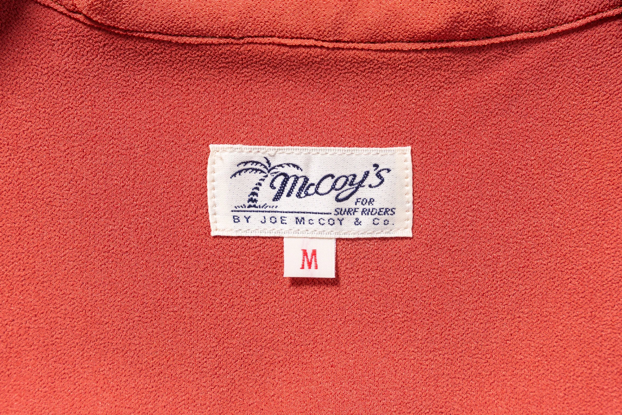 SILK RAYON OPEN COLLAR SHIRT sold by The Real McCoy's product image thumbnail 4