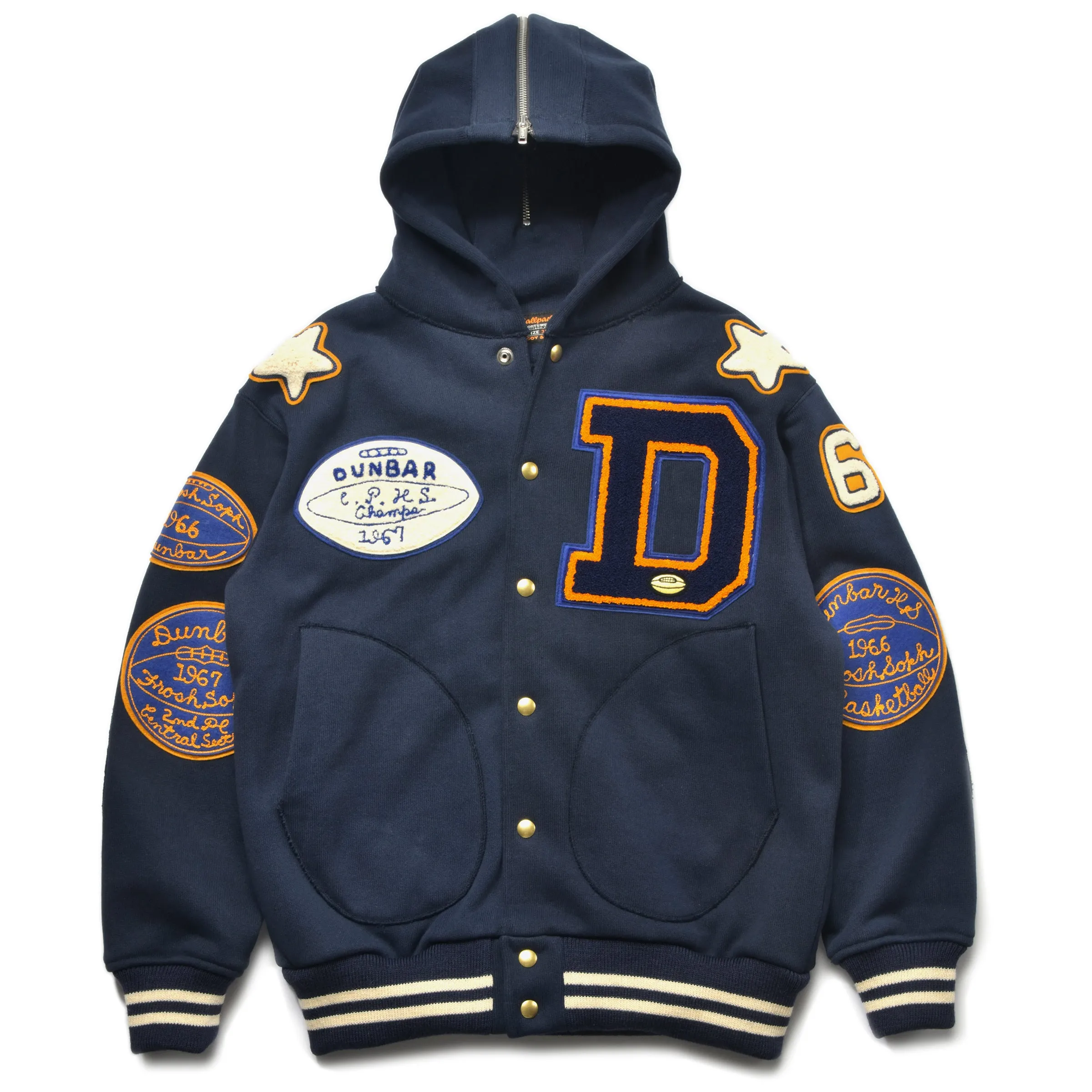 SNAP BUTTON HOODED SWEATSHIRT / DUNBAR sold by The Real McCoy's product image thumbnail 2