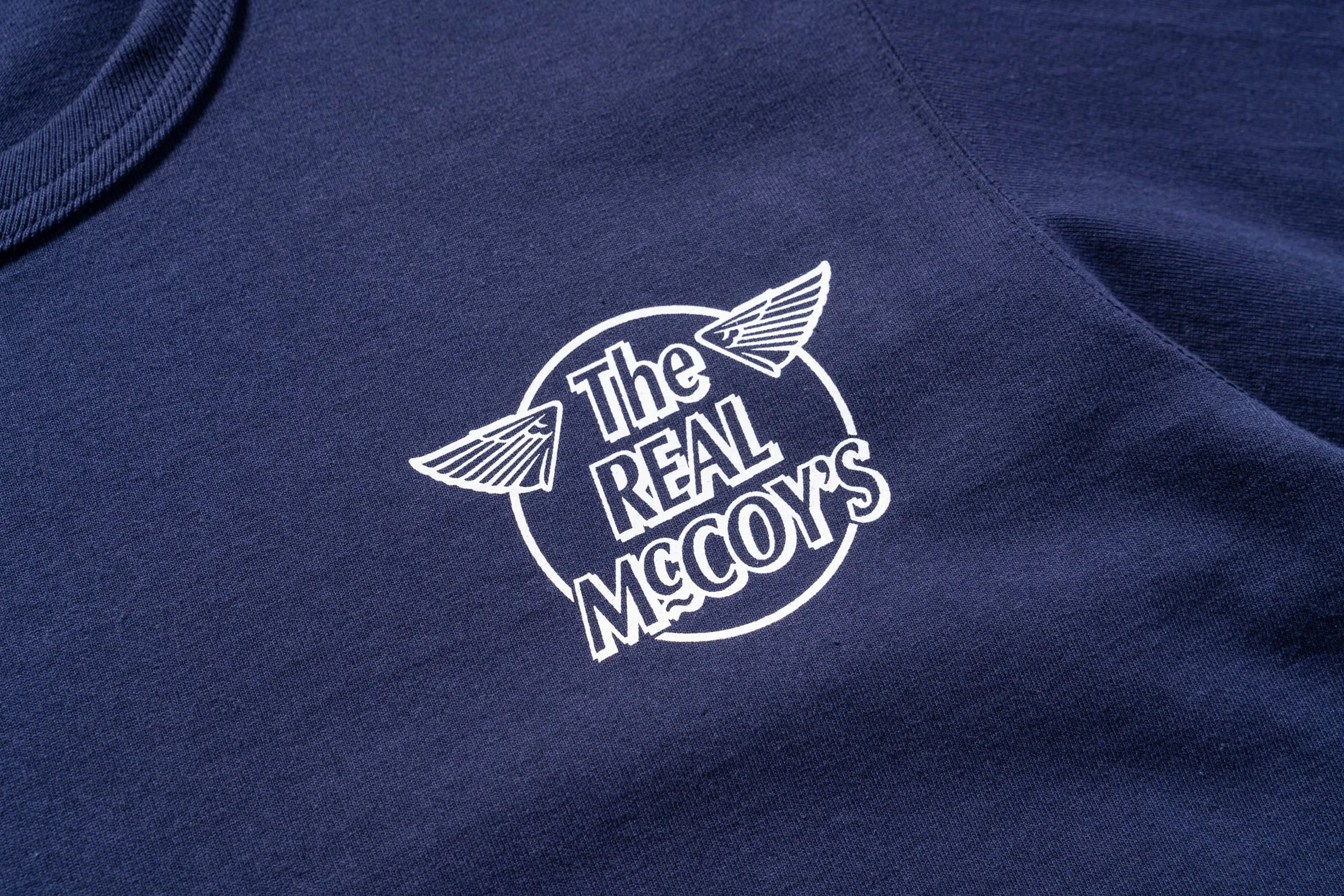 THE REAL McCOY'S LOGO TEE L/S ‘WHITE LOGO’ sold by The Real McCoy's product image thumbnail 4