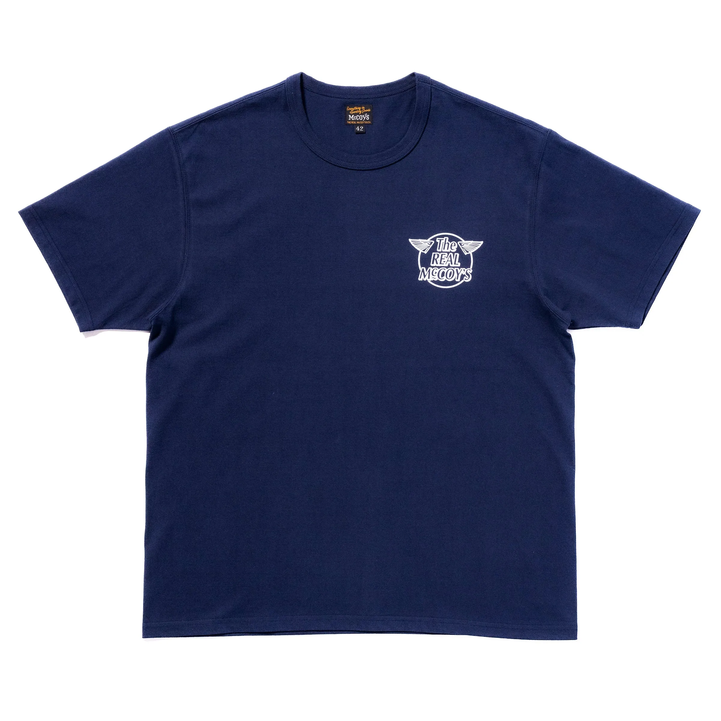 THE REAL McCOY'S LOGO TEE S/S ‘WHITE LOGO’ sold by The Real McCoy's product image thumbnail 2