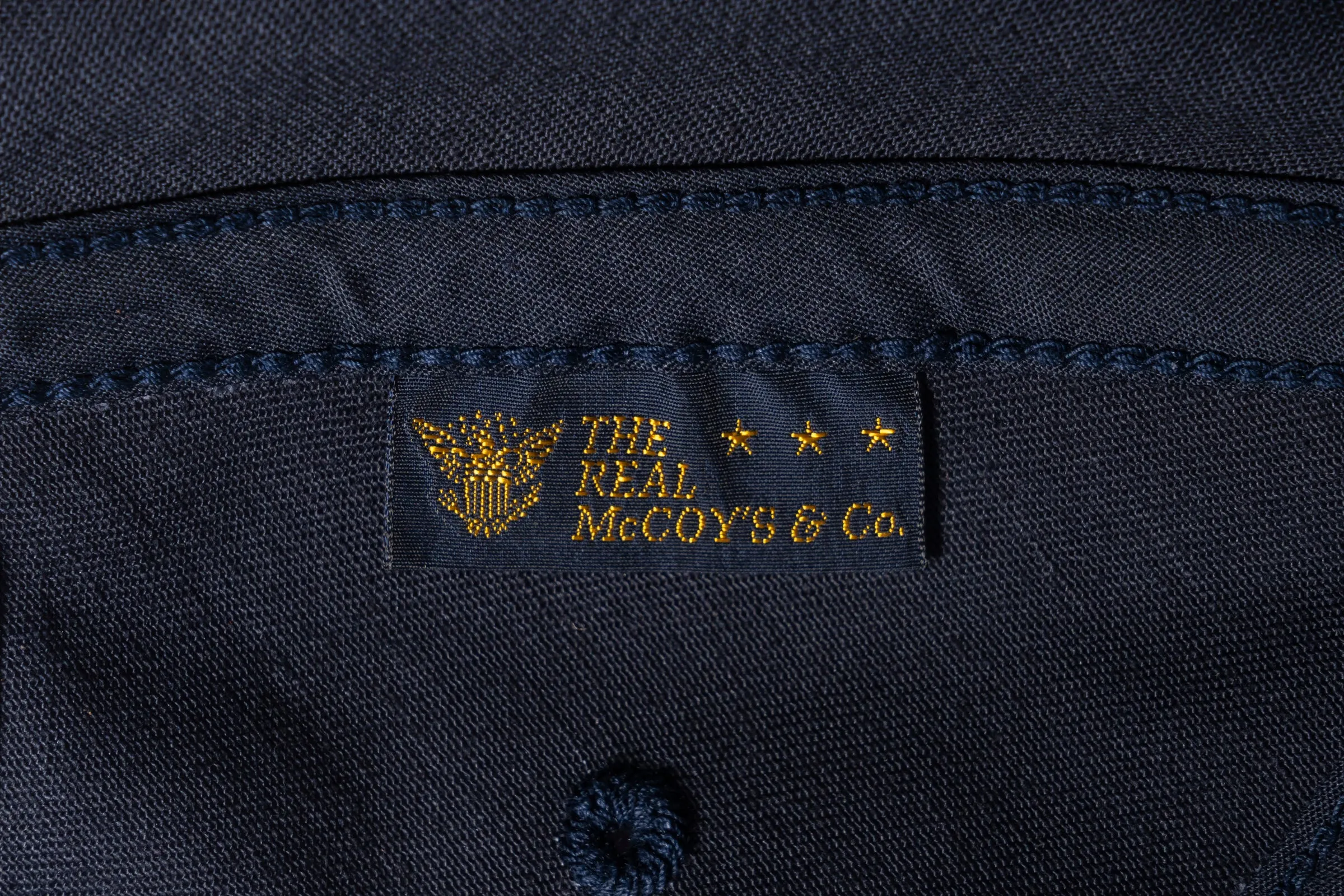 THE REAL McCOY’S LOGO BASEBALL CAP ‘WHITE LOGO’ sold by The Real McCoy's product image thumbnail 4