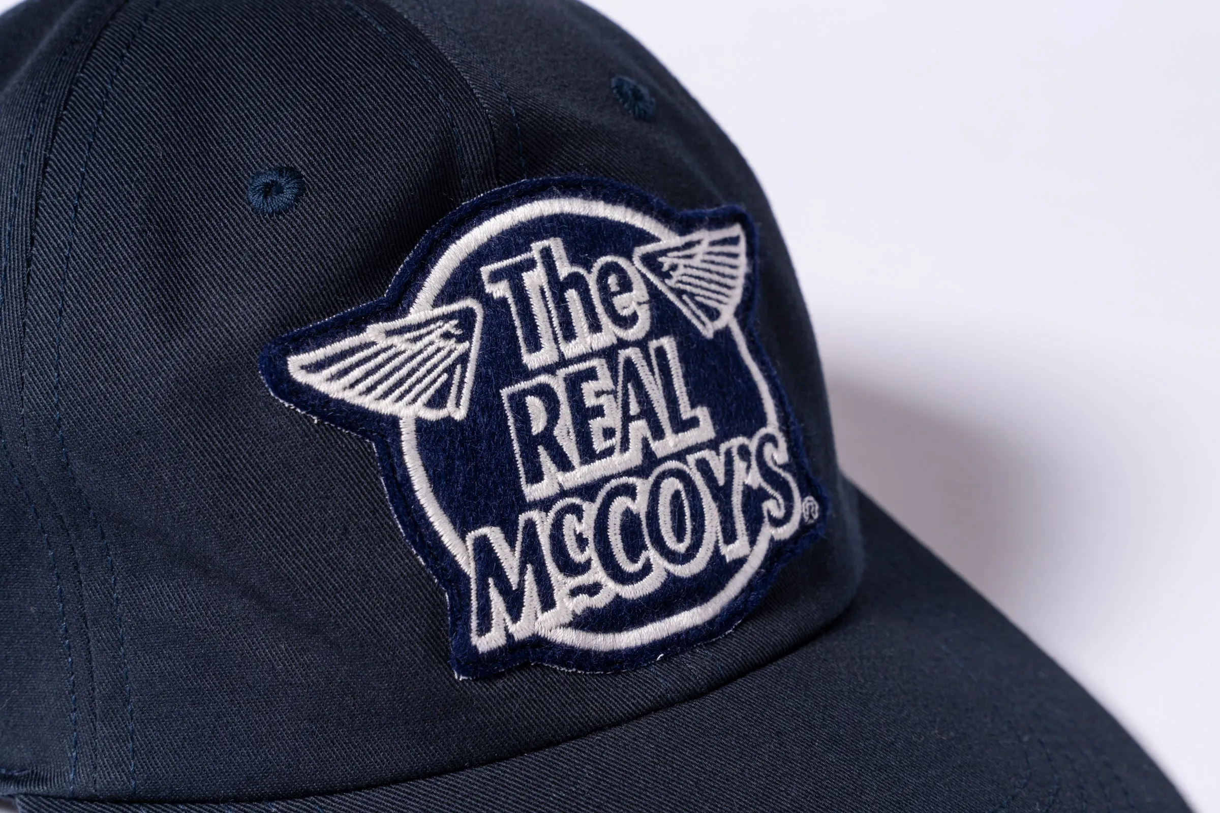 THE REAL McCOY’S LOGO BASEBALL CAP ‘WHITE LOGO’ sold by The Real McCoy's product image thumbnail 5