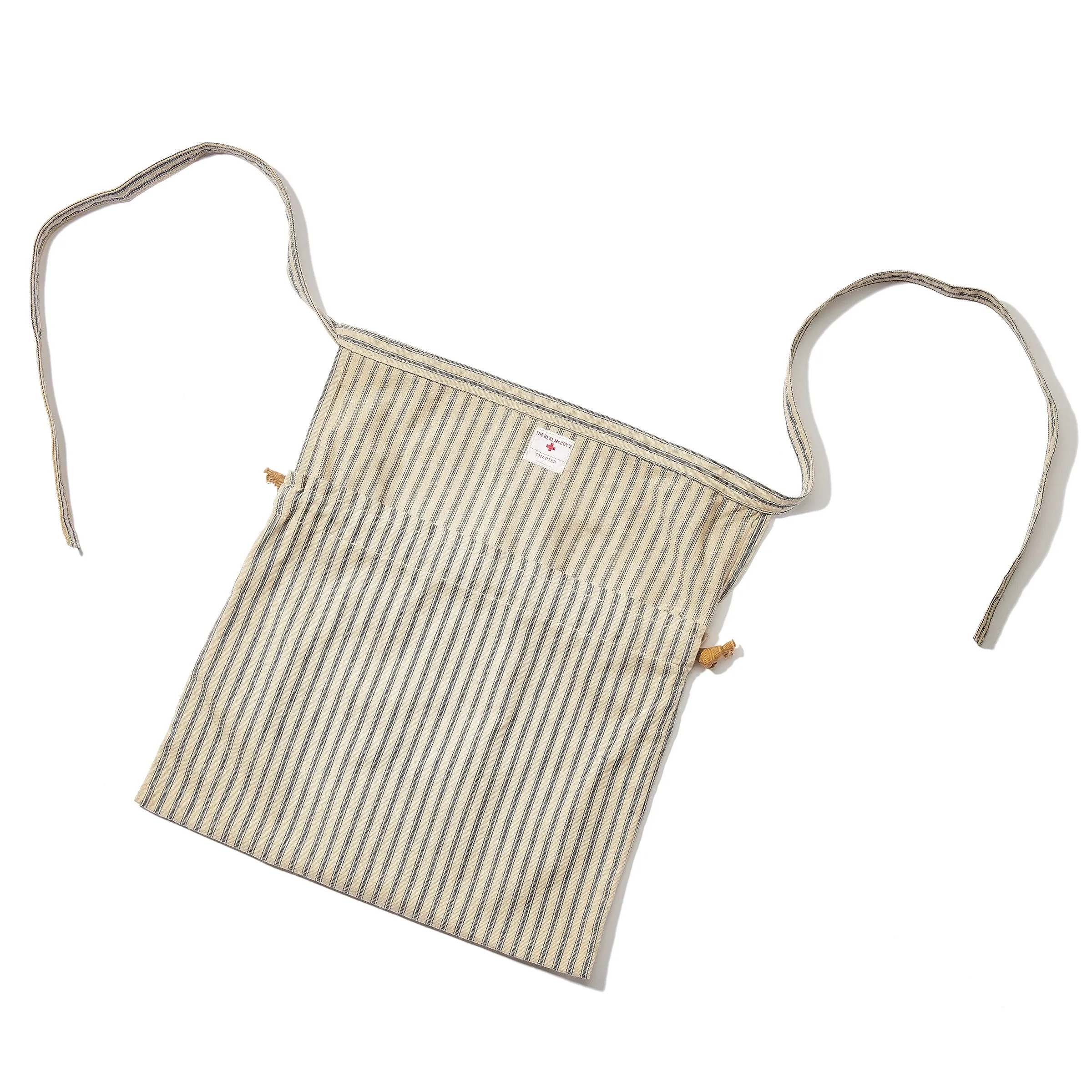 TICKING STRIPE APRON BAG sold by The Real McCoy's