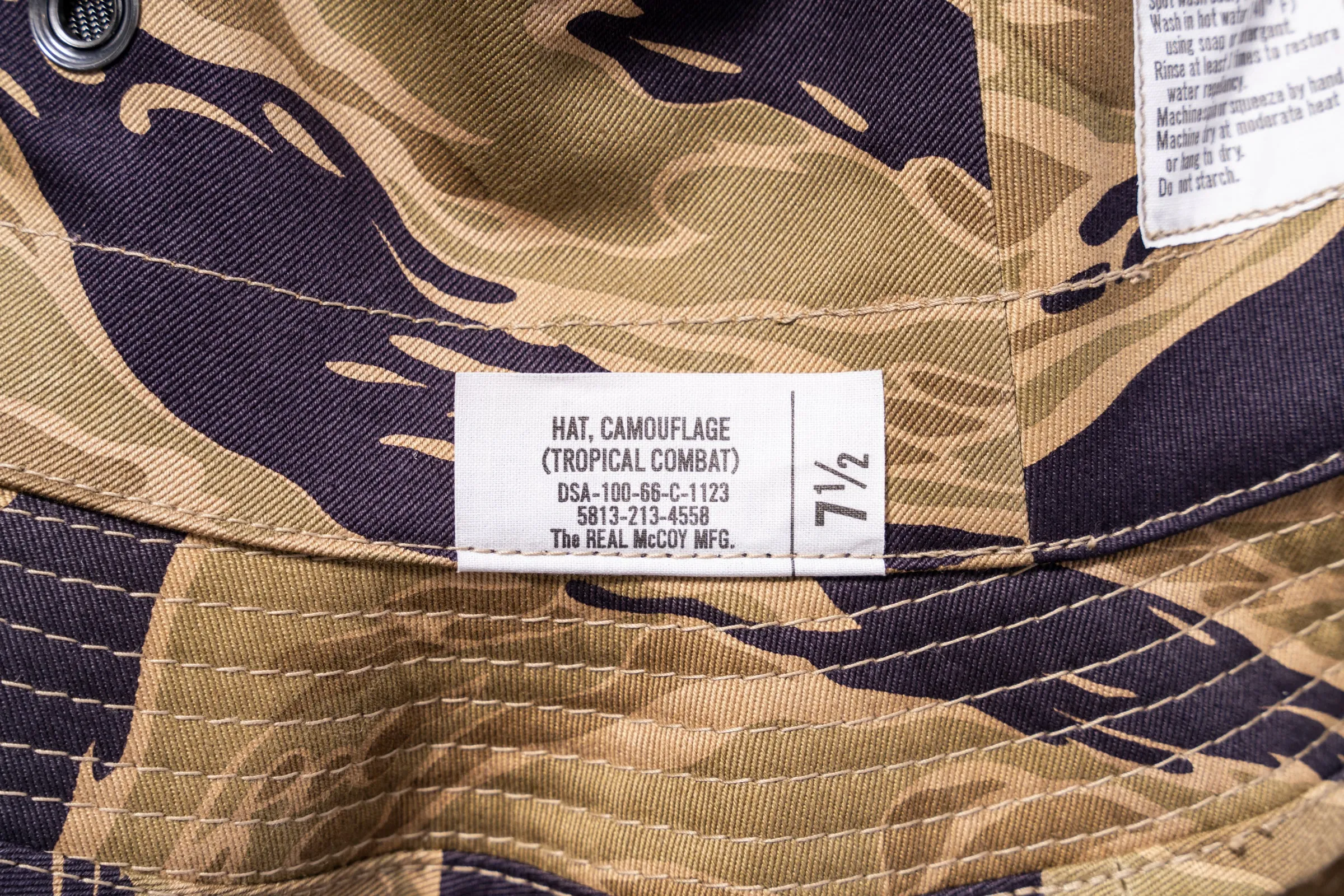 TIGER BOONIE HAT / ADVISOR sold by The Real McCoy's product image thumbnail 3