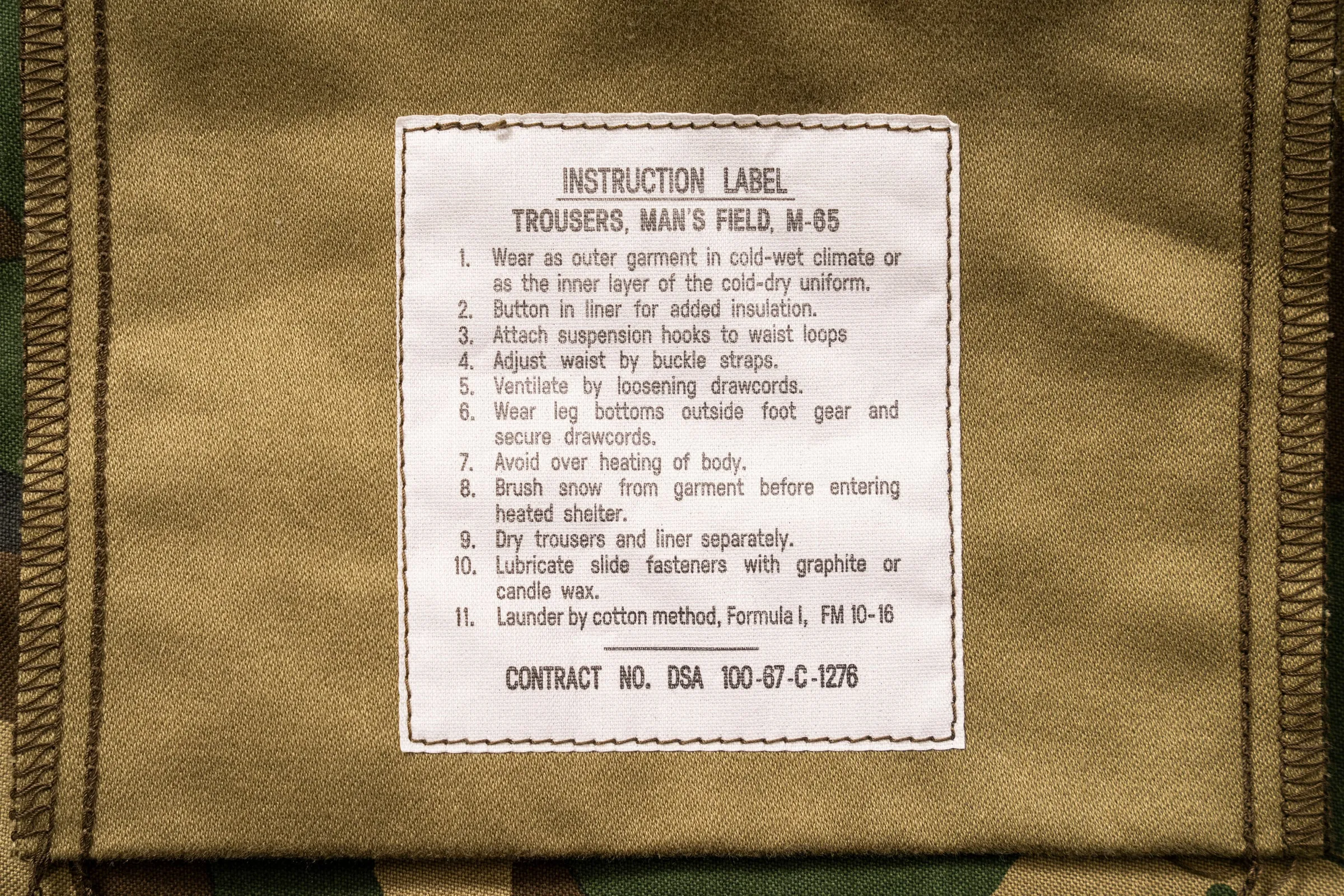 TROUSERS, MEN'S, FIELD, M-65 / WOODLAND PATTERN sold by The Real McCoy's product image thumbnail 5
