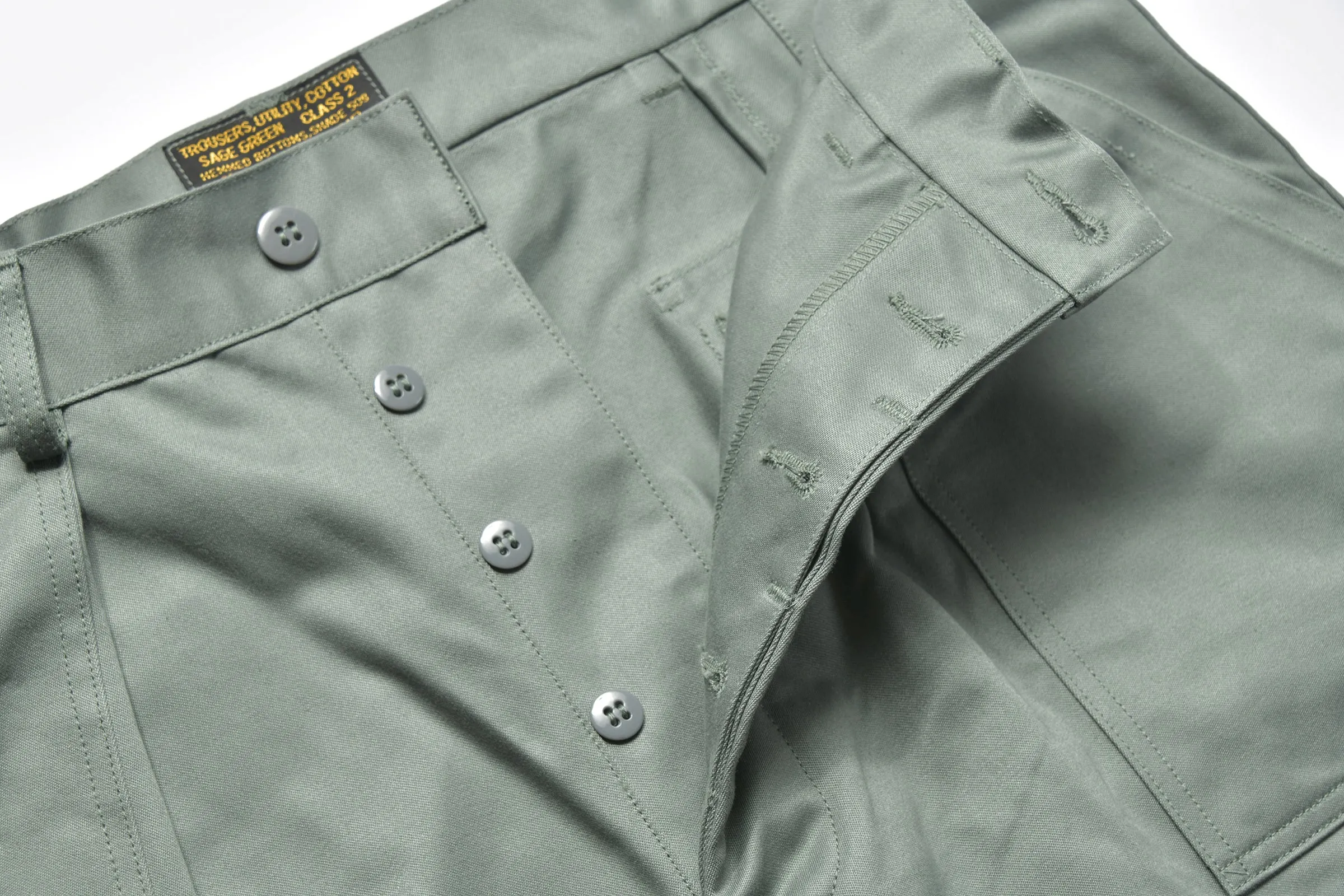 TROUSERS, UTILITY, COTTON / USAF SAGE GREEN sold by The Real McCoy's product image thumbnail 5