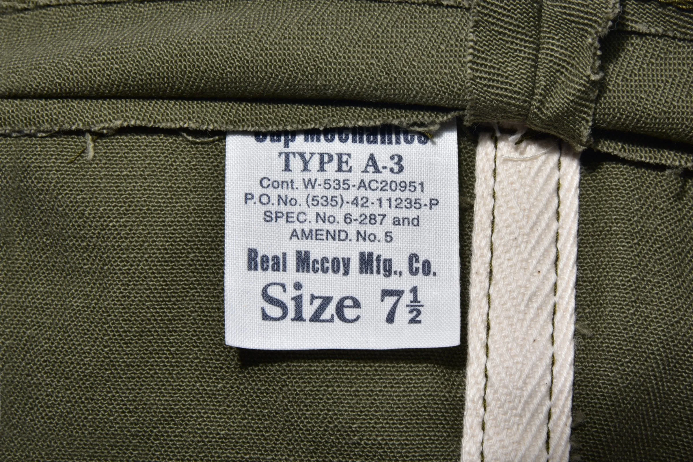 TYPE A-3 CAP / DECAL sold by The Real McCoy's product image thumbnail 3